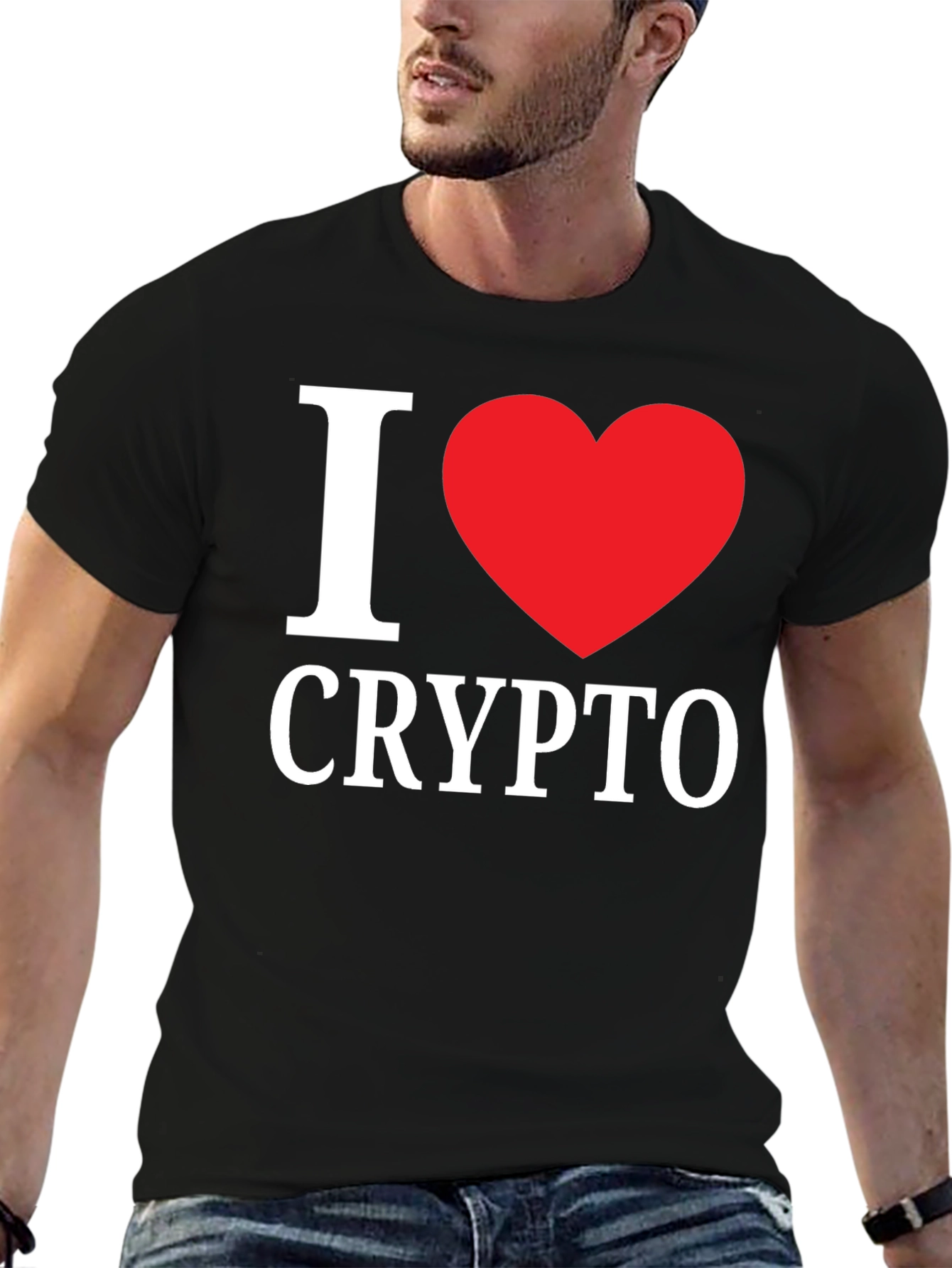 I Heart Crypto Graphic T-Shirt