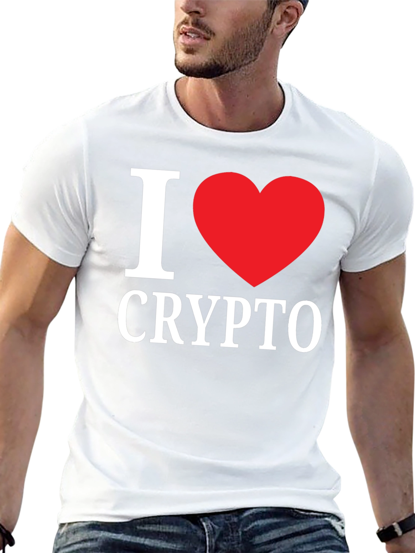I Heart Crypto Graphic T-Shirt