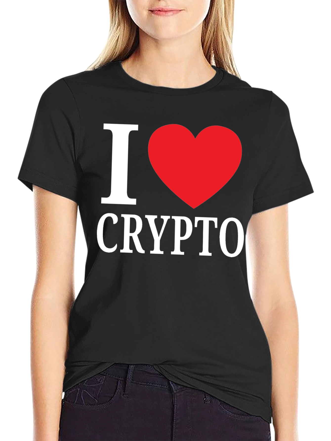 I Heart Crypto Graphic T-Shirt