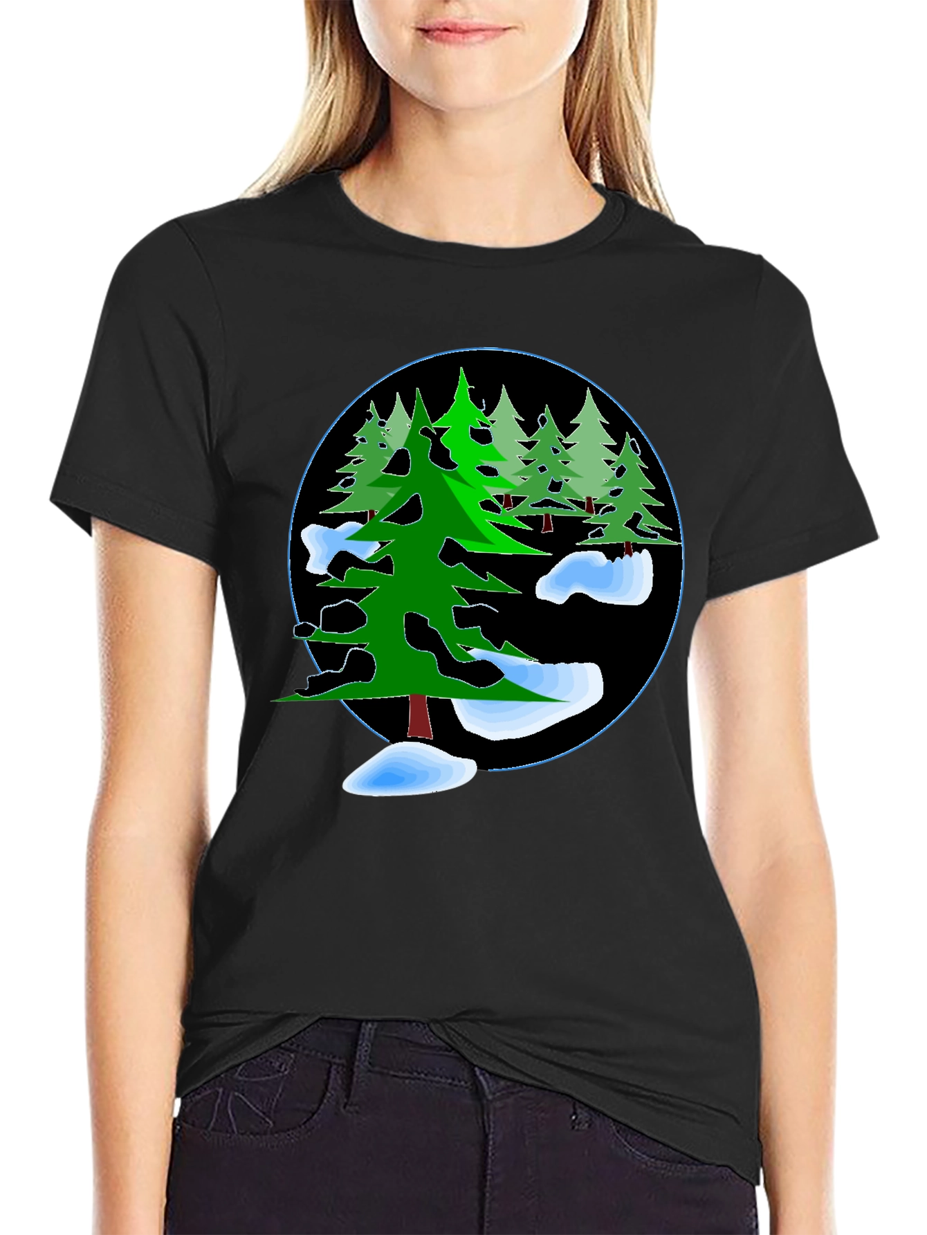 Winter Forest Graphic T-Shirt
