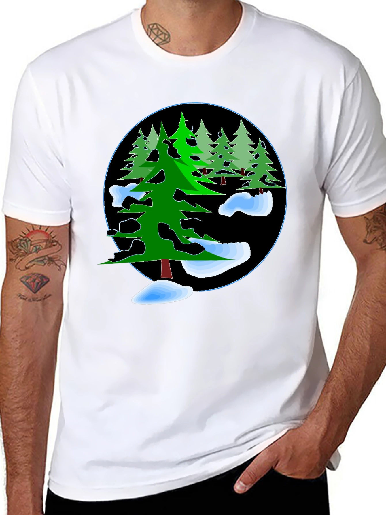 Winter Forest Graphic T-Shirt