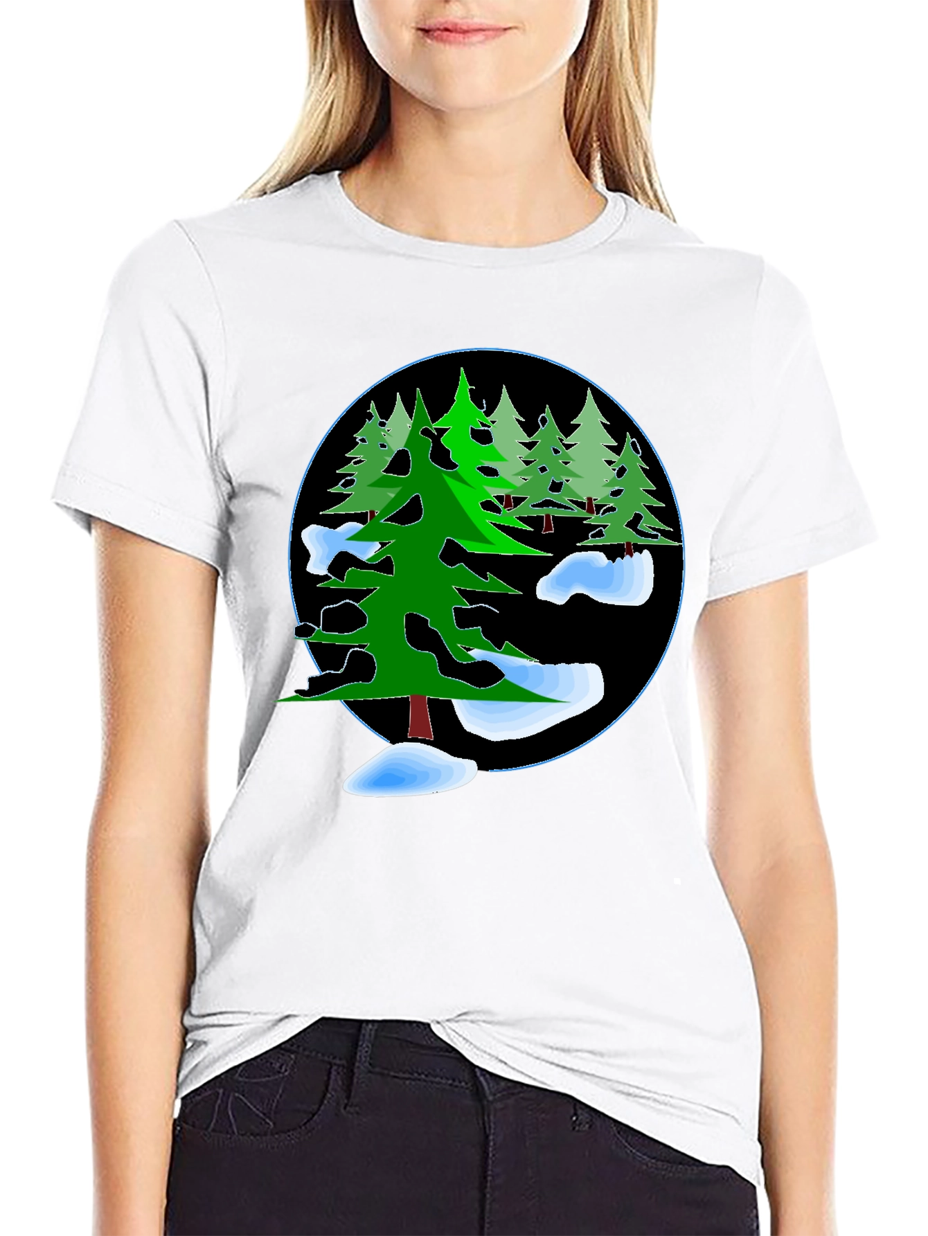 Winter Forest Graphic T-Shirt