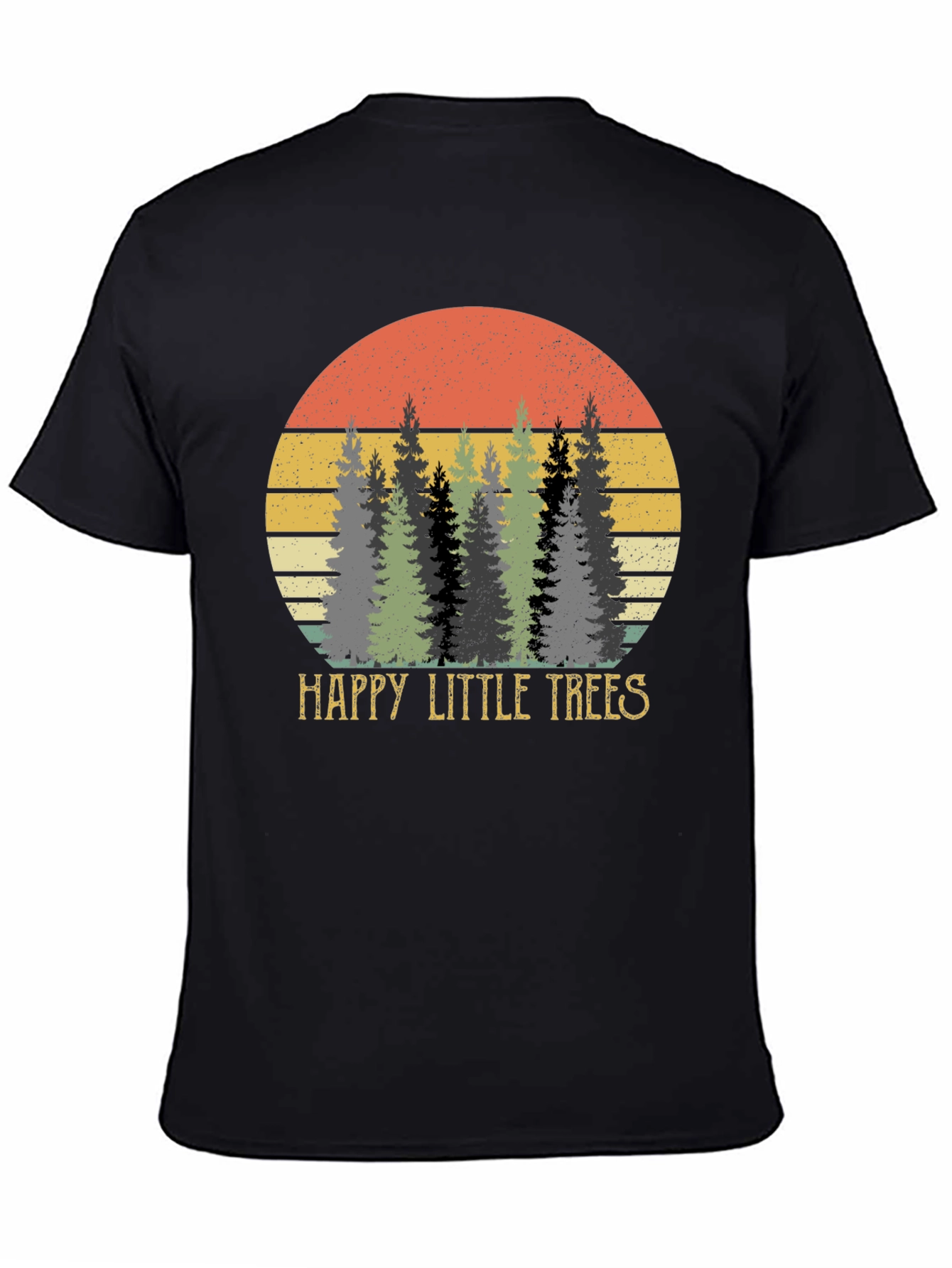 Retro Happy Little Trees Graphic Tee