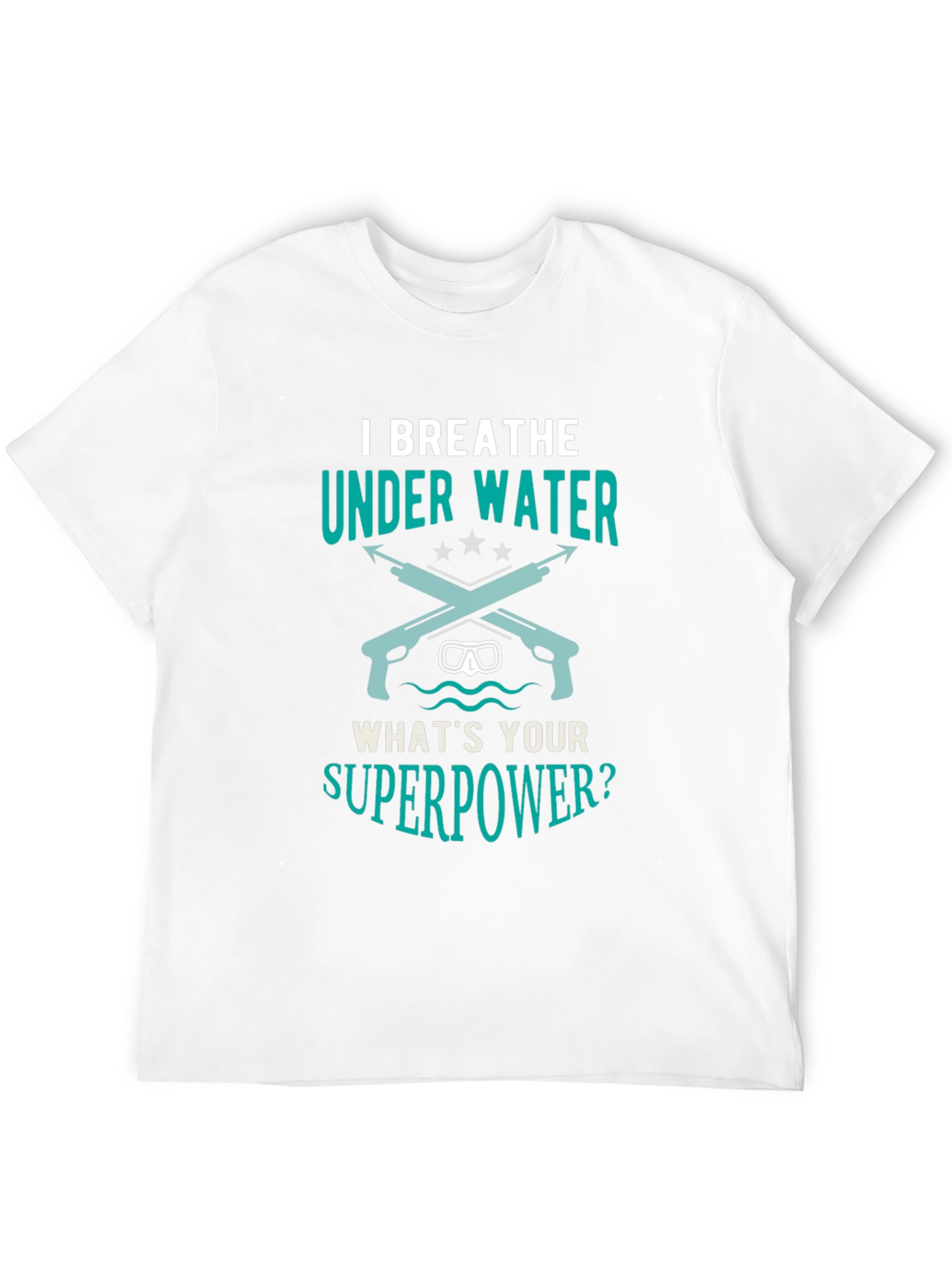 I Breathe Underwater Mens Black Graphic Tee