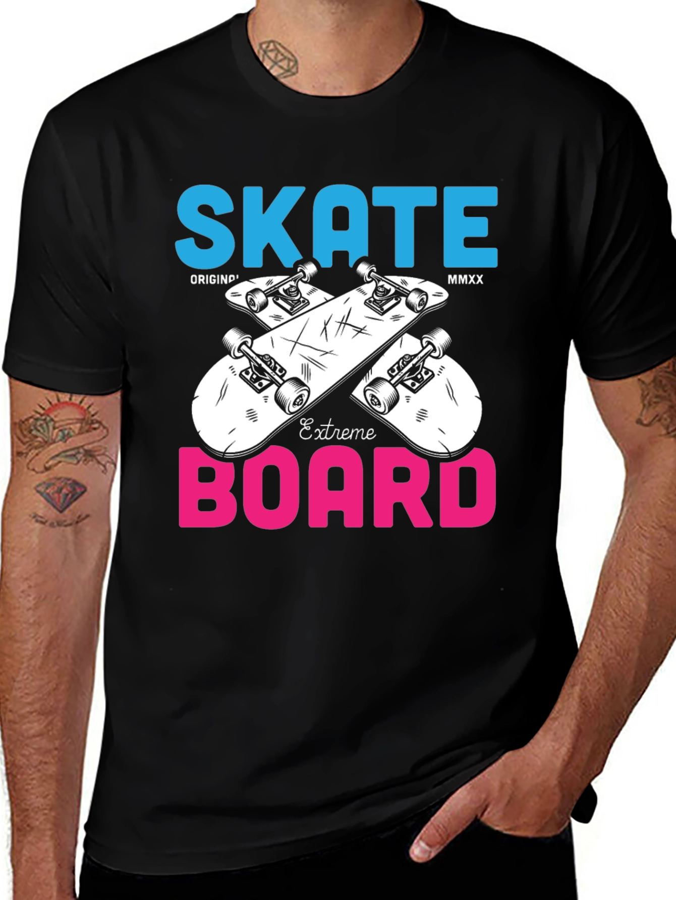 Skate Board Extreme T-Shirt Unique Design