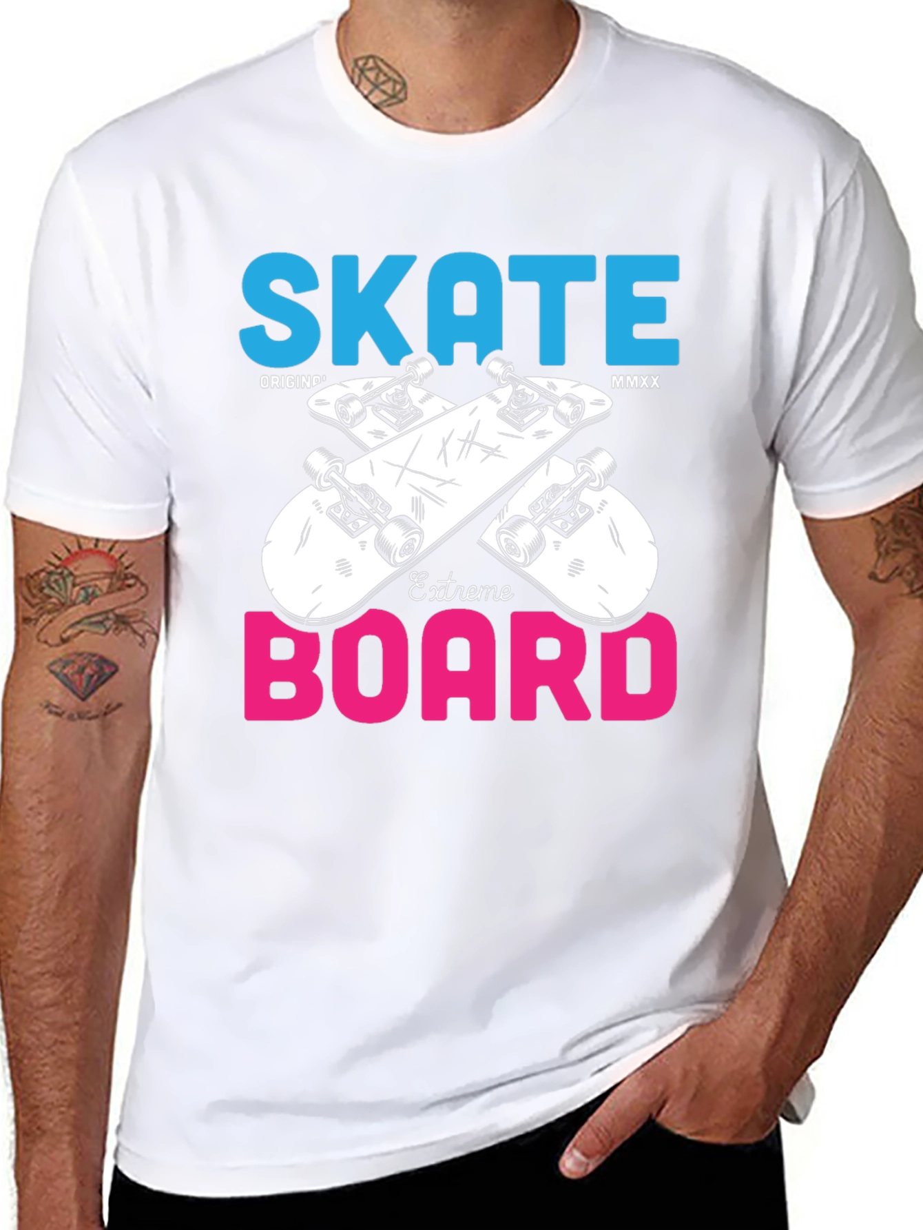 Skate Board Extreme T-Shirt Unique Design