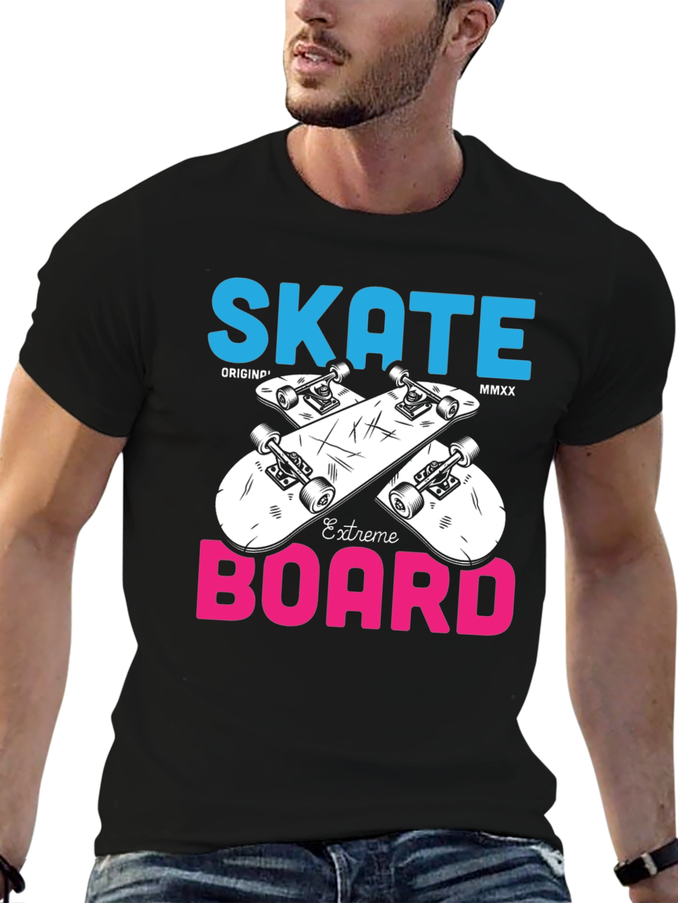 Skate Board Extreme T-Shirt Unique Design