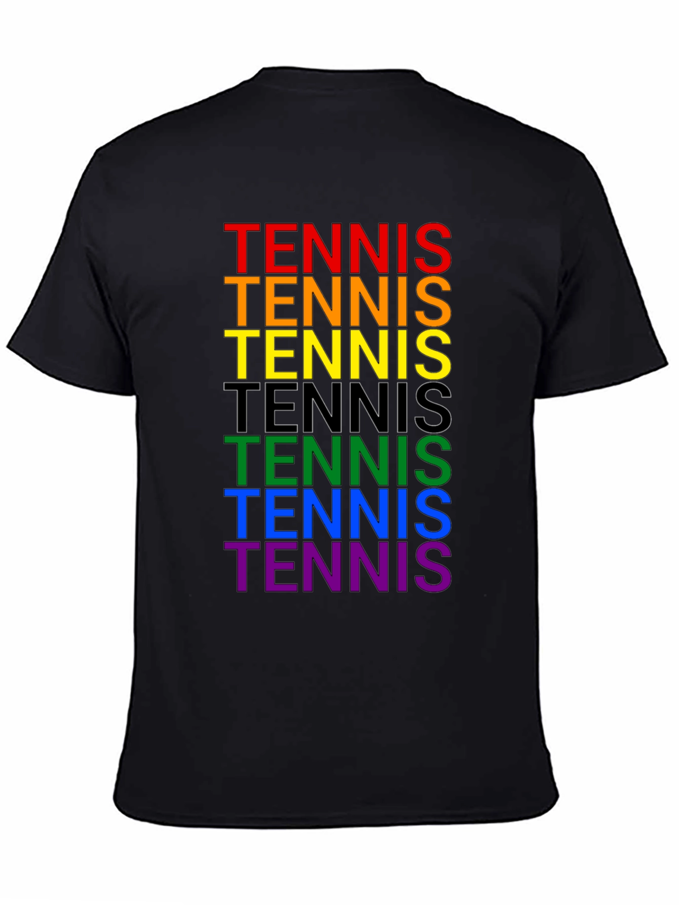 Rainbow Tennis Graphic T-Shirt - Prideful Style