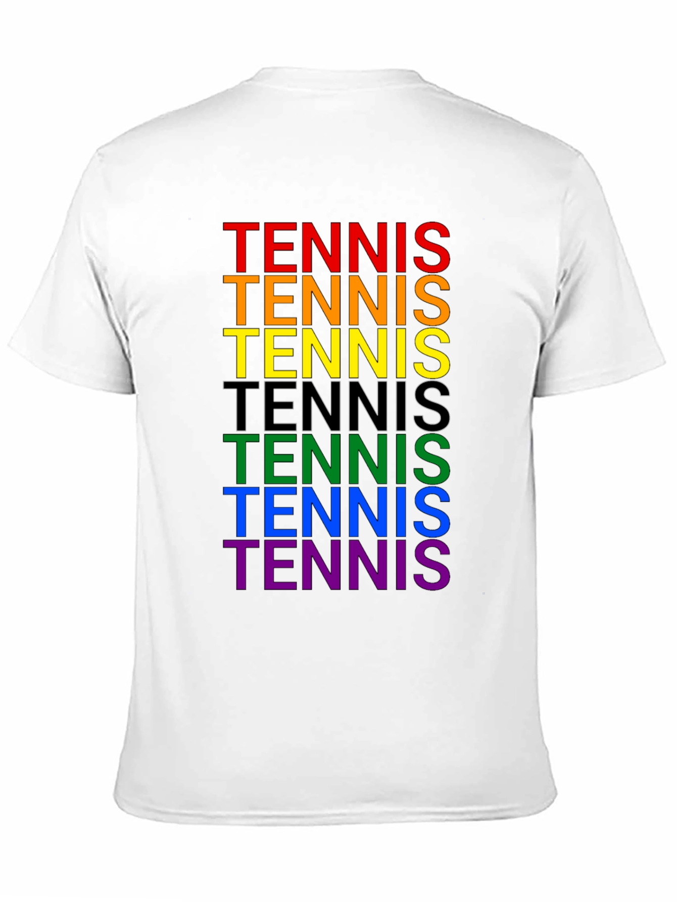 Rainbow Tennis Graphic T-Shirt - Prideful Style