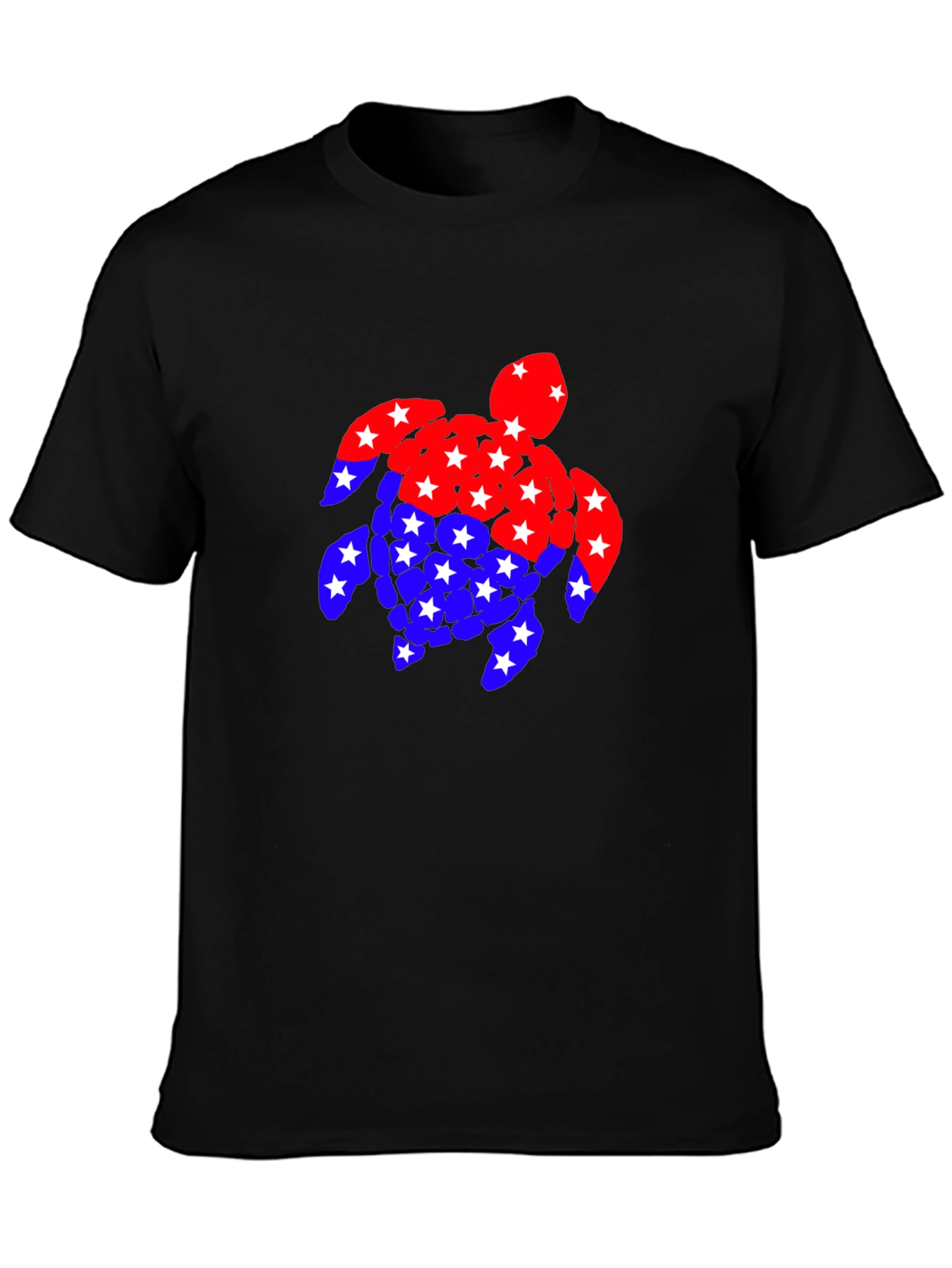 Patriotic Turtle T-Shirt: Stars & Stripes Design