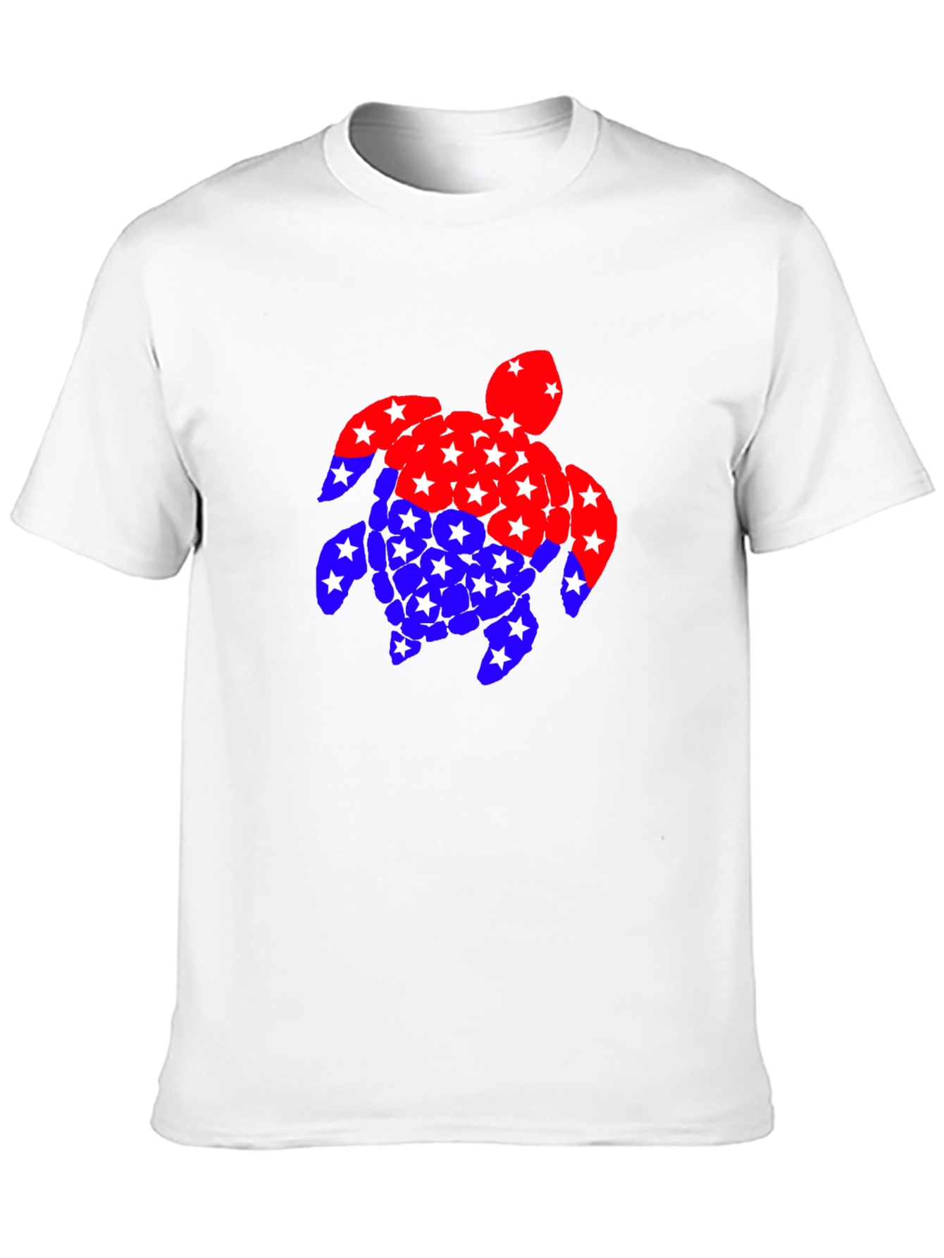 Patriotic Turtle T-Shirt: Stars & Stripes Design