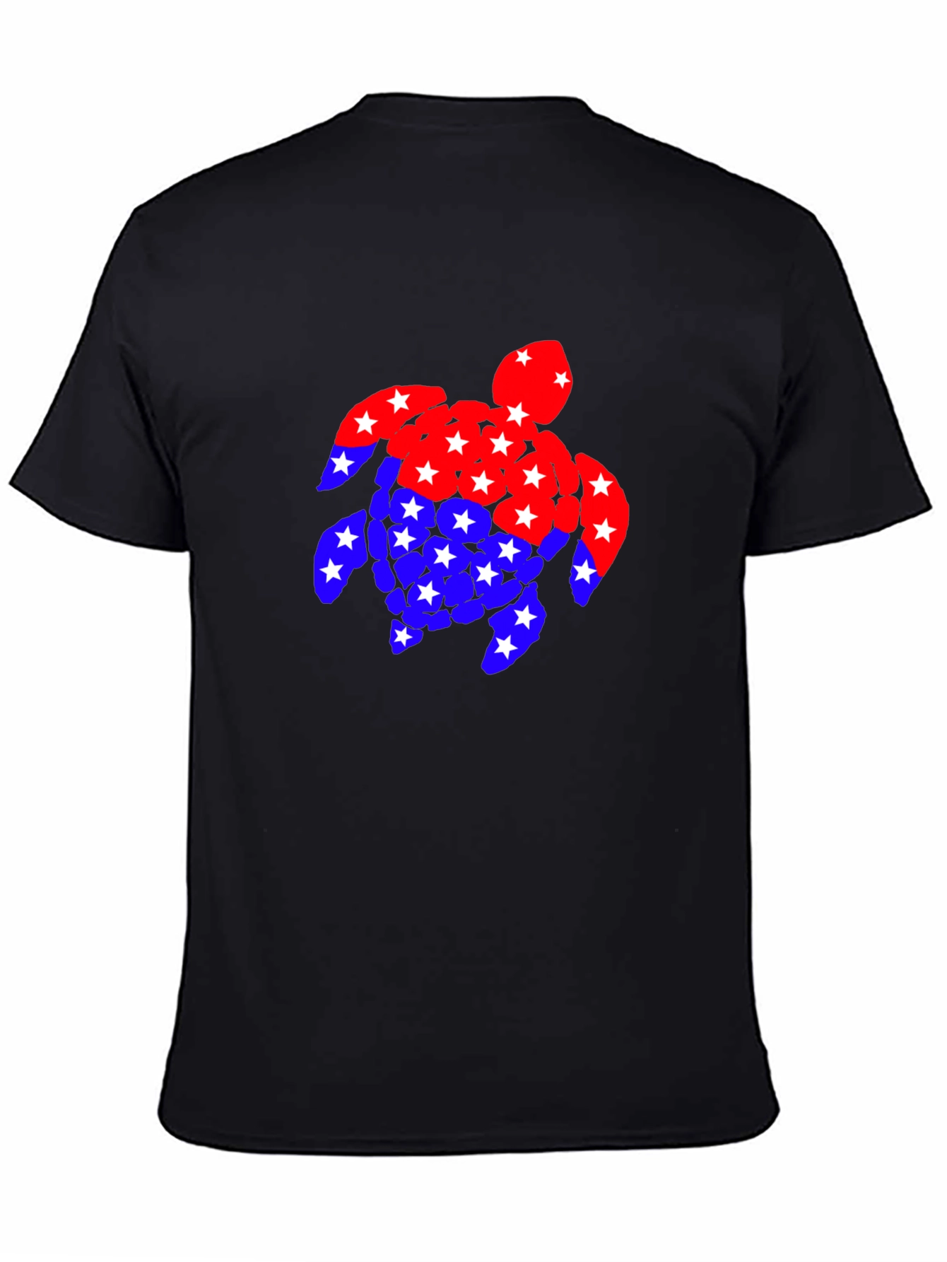Patriotic Turtle T-Shirt: Stars & Stripes Design