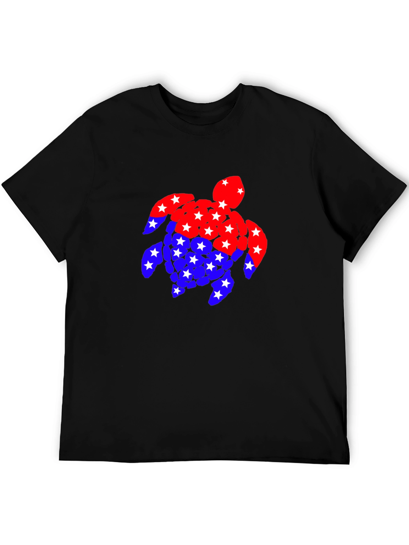 Patriotic Turtle T-Shirt: Stars & Stripes Design