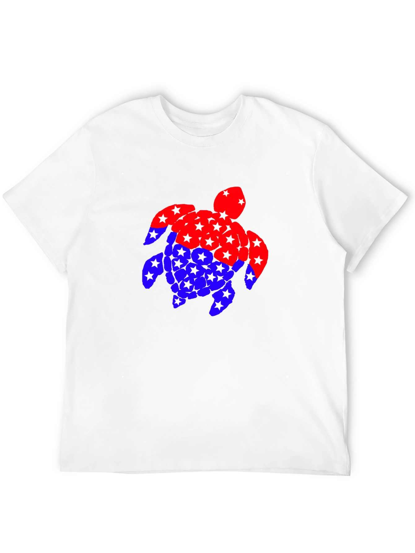 Patriotic Turtle T-Shirt: Stars & Stripes Design