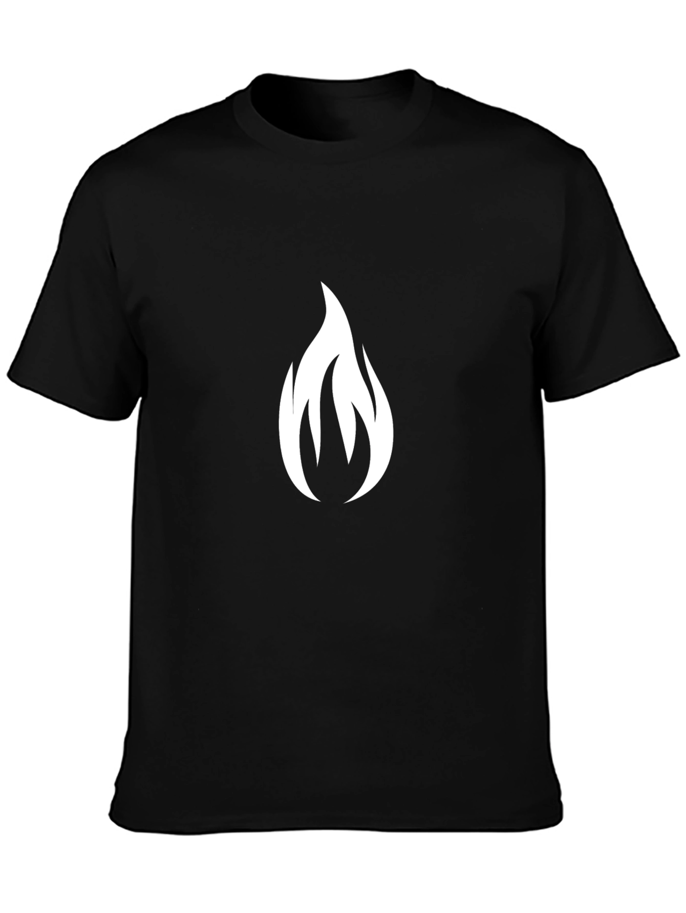 Flame Graphic Black T-Shirt