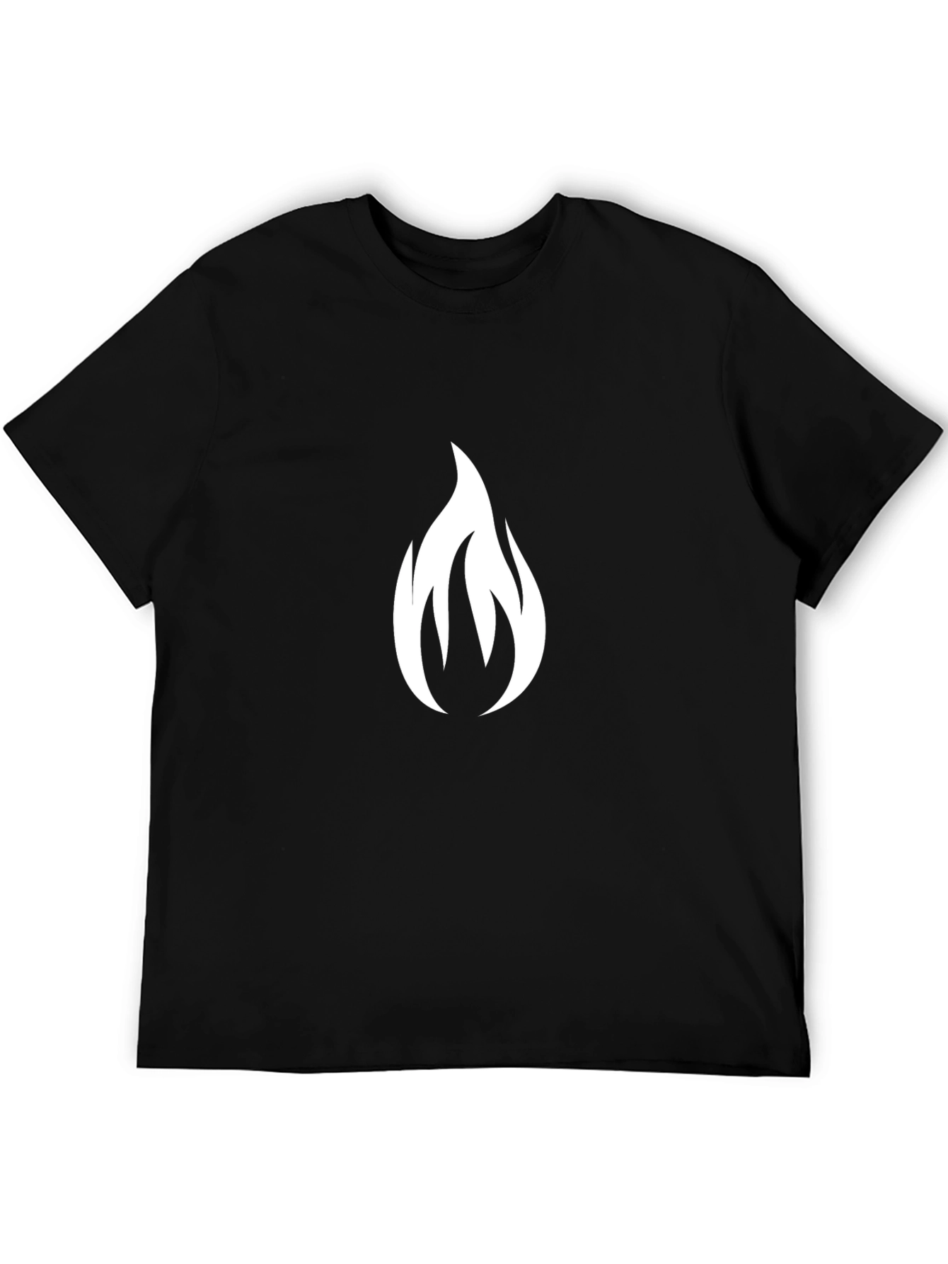 Flame Graphic Black T-Shirt