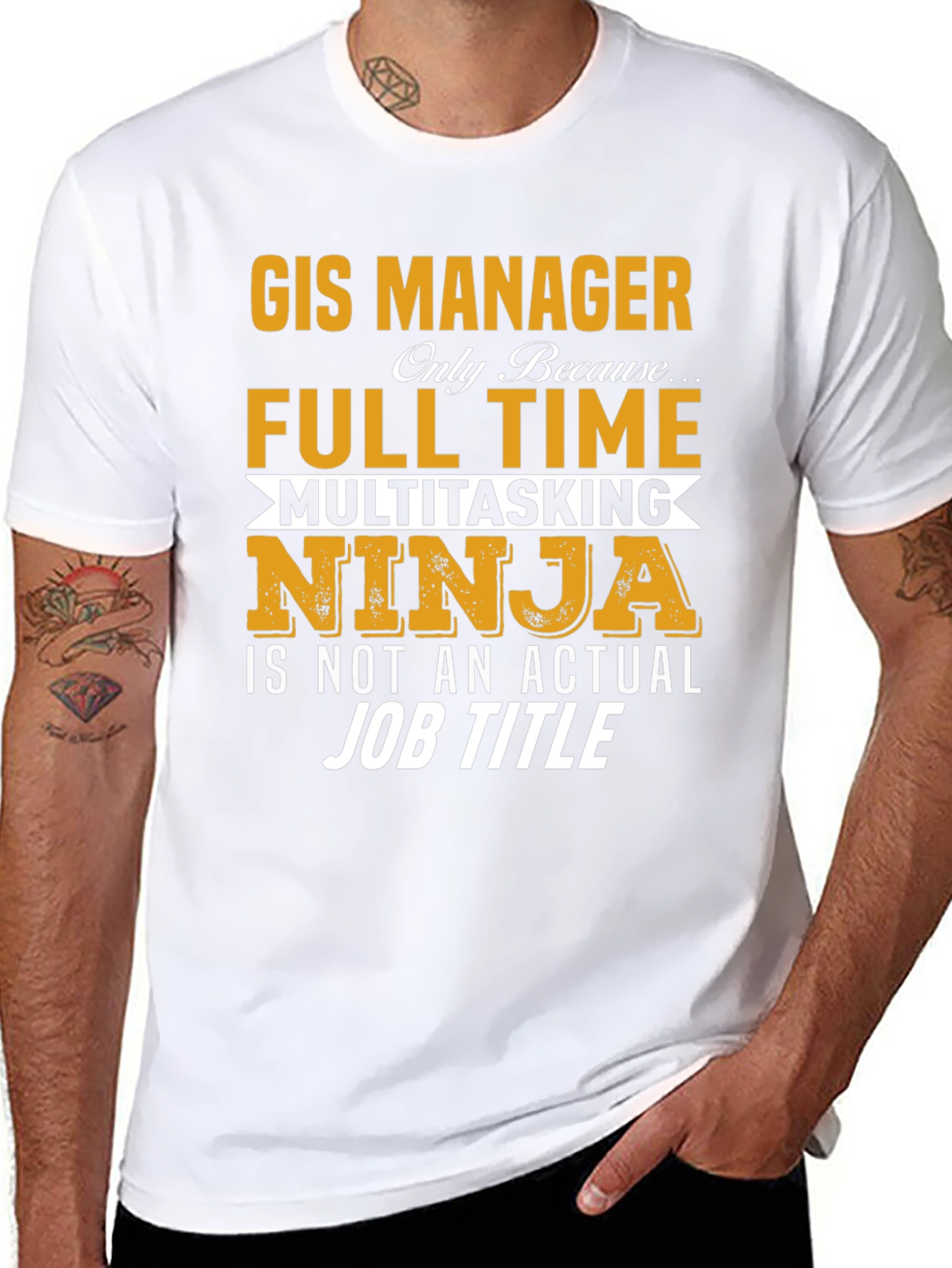 GIS Manager Multitasking Ninja T-Shirt