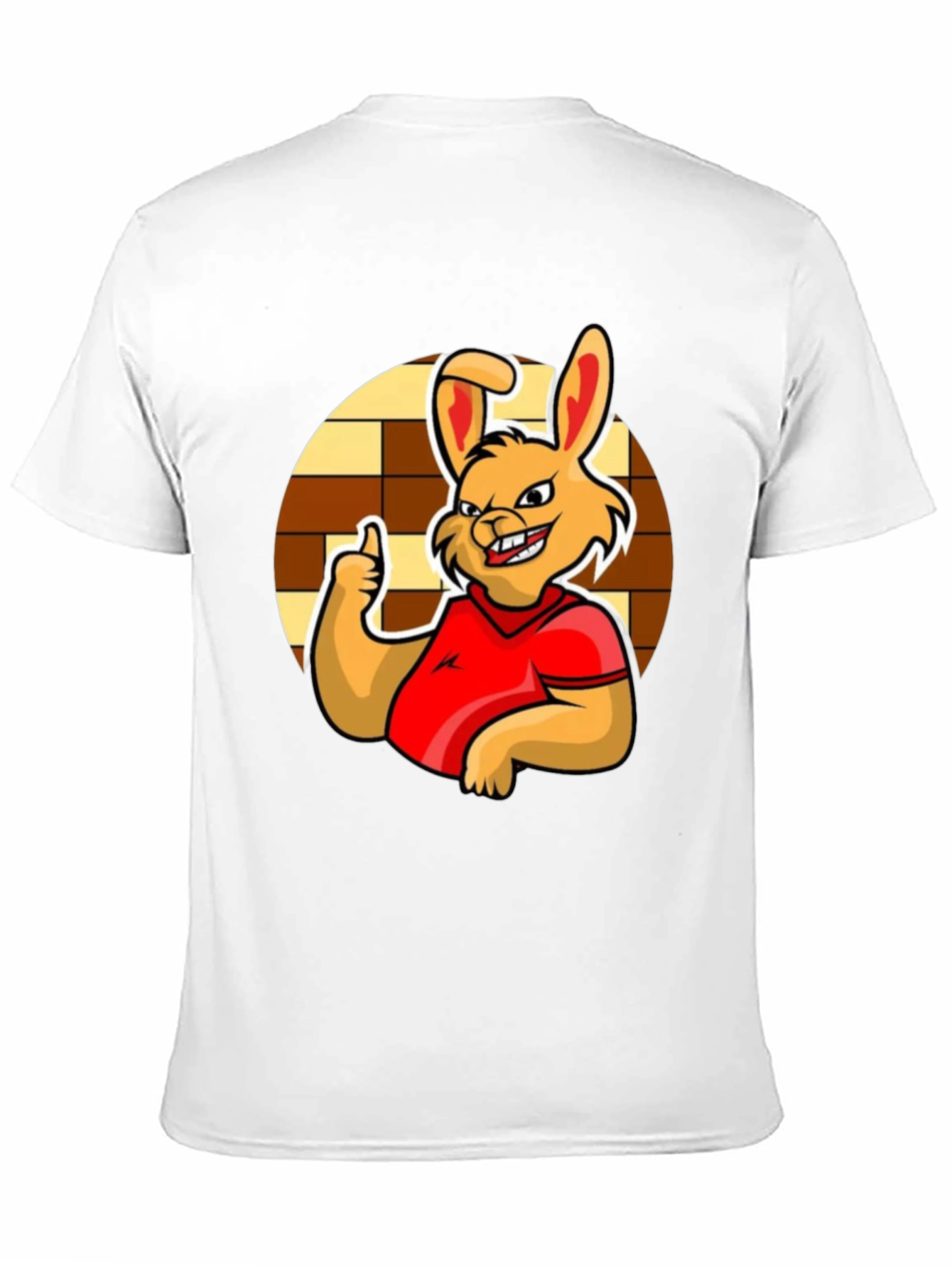 Funny Cartoon Rabbit Graphic T-Shirt