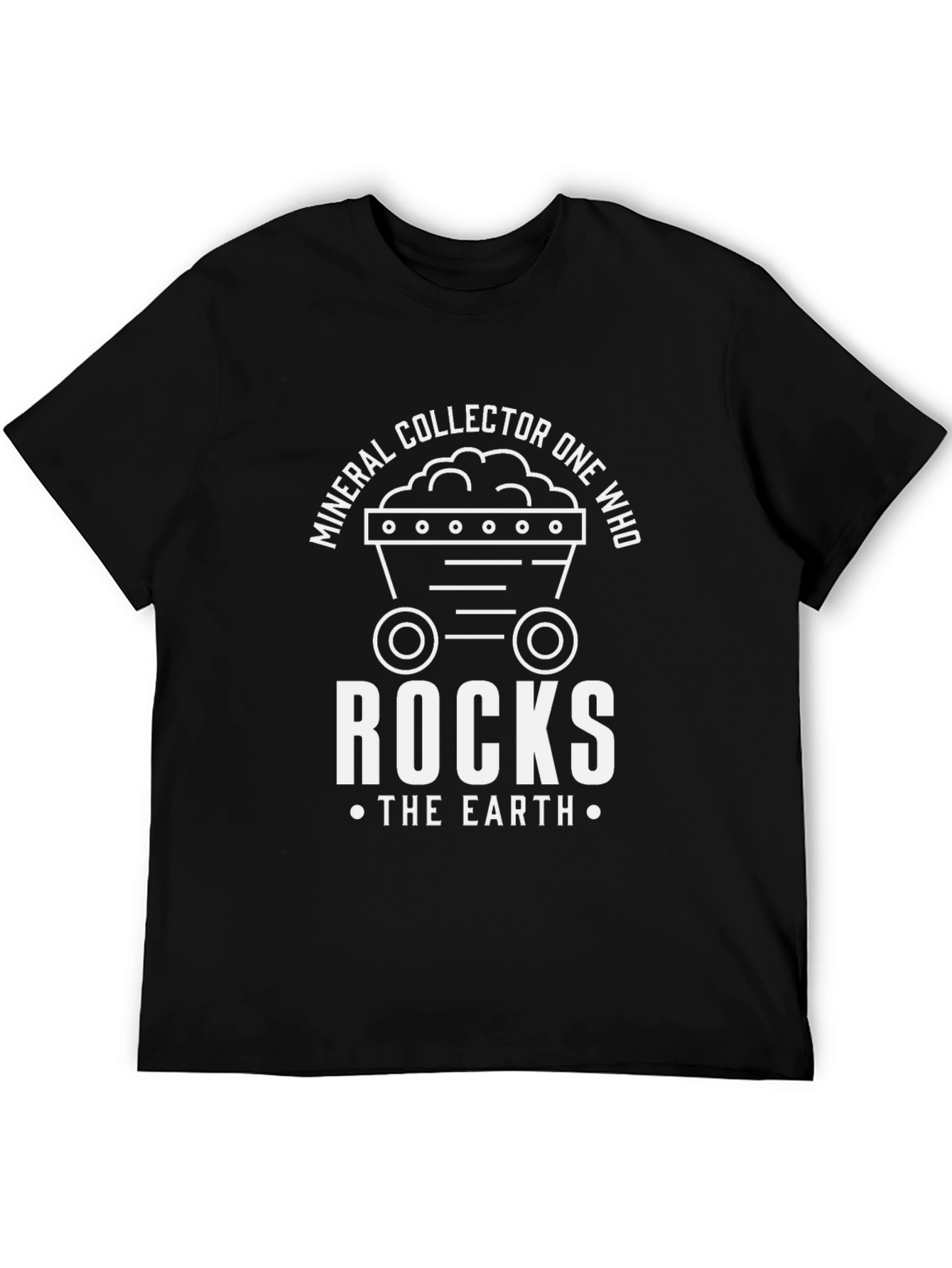 Mineral Collector Rocks the Earth Black T-Shirt
