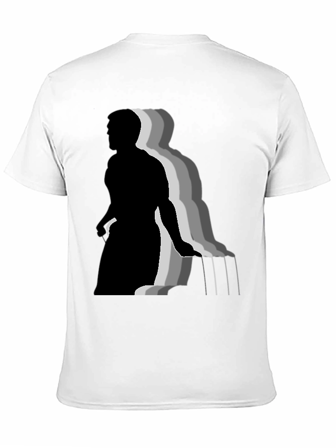Stylish Black T-Shirt with Piano Player Graphic