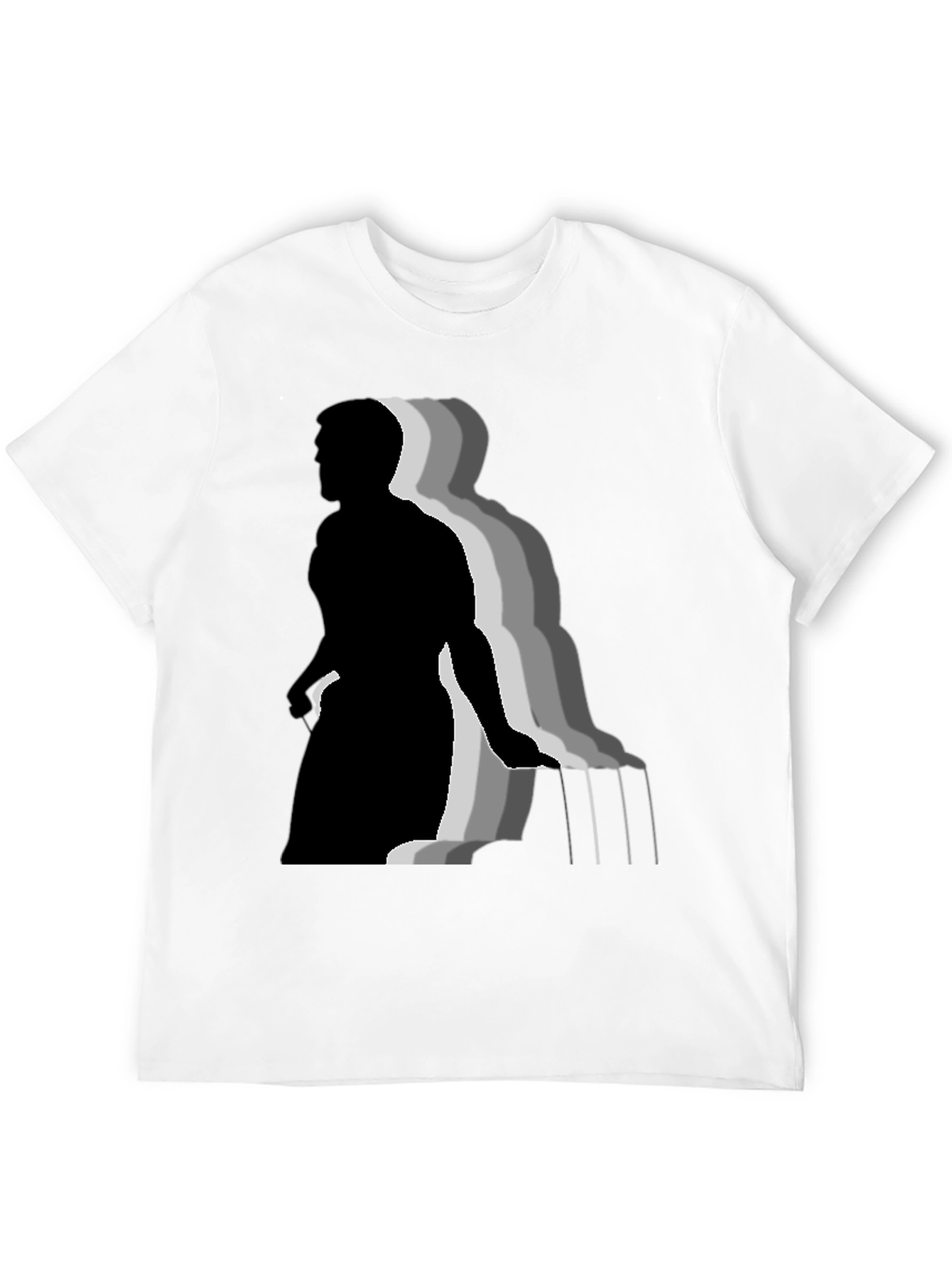Stylish Black T-Shirt with Piano Player Graphic