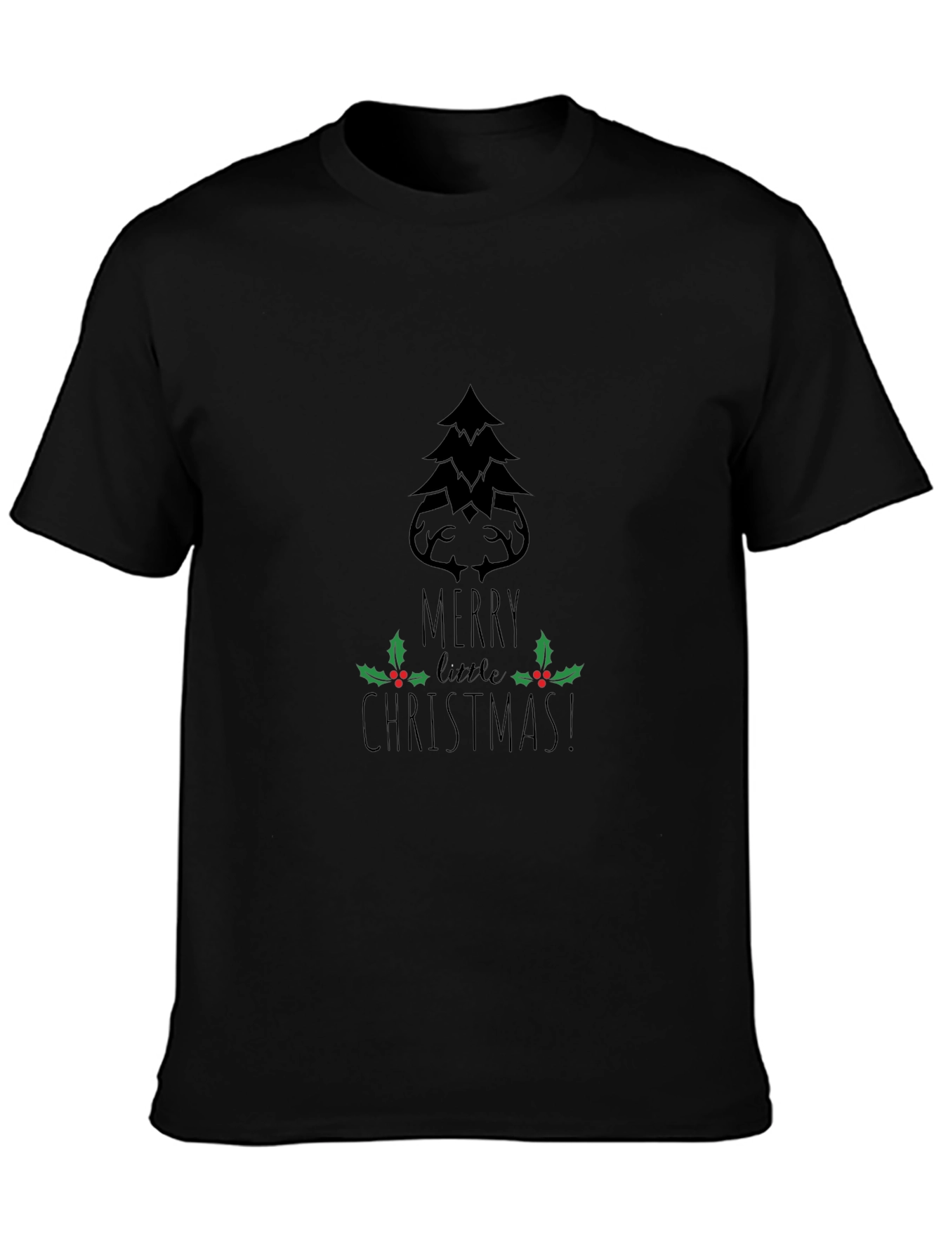 Festive Merry Little Christmas Graphic Tee