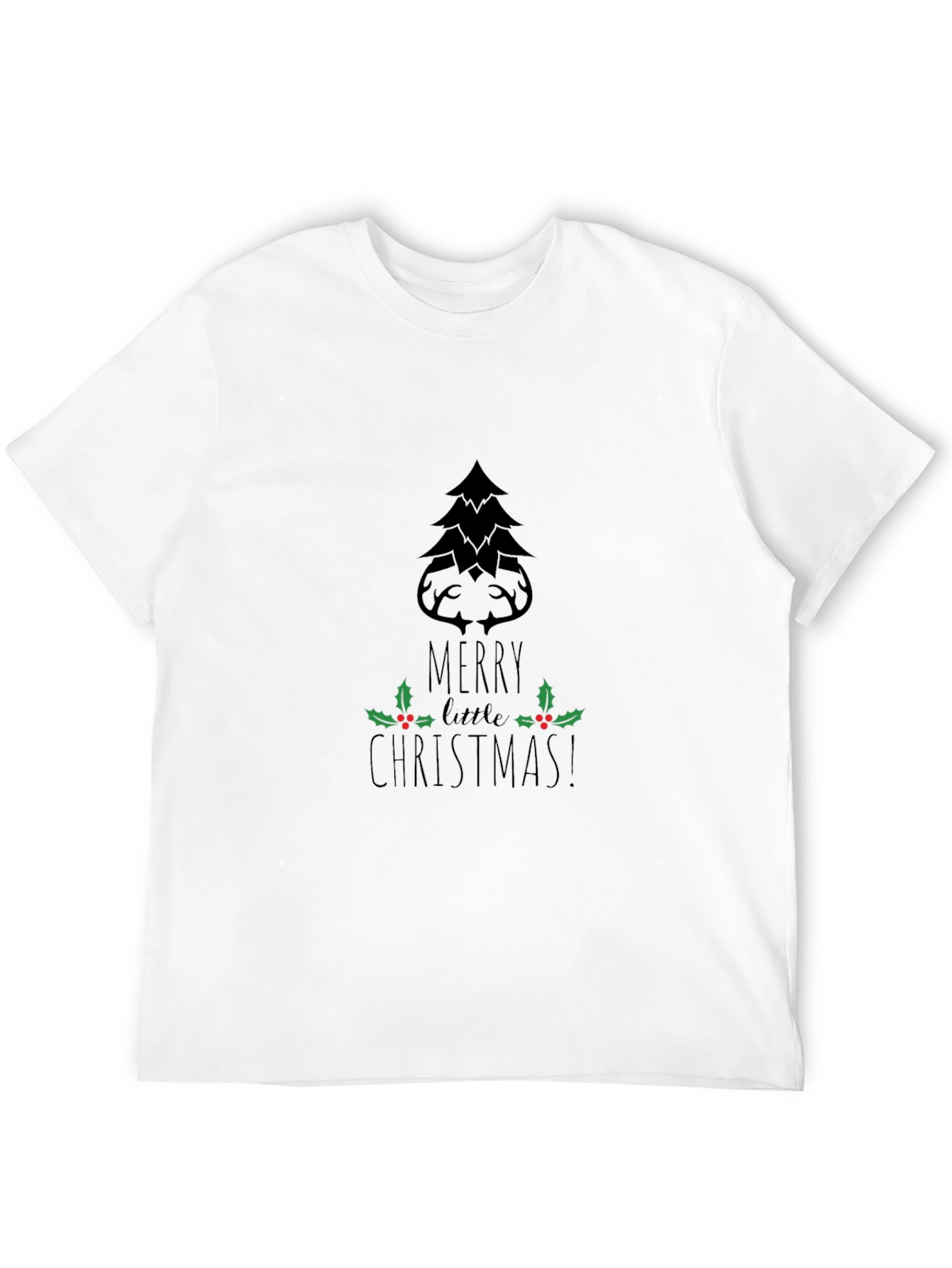 Festive Merry Little Christmas Graphic Tee