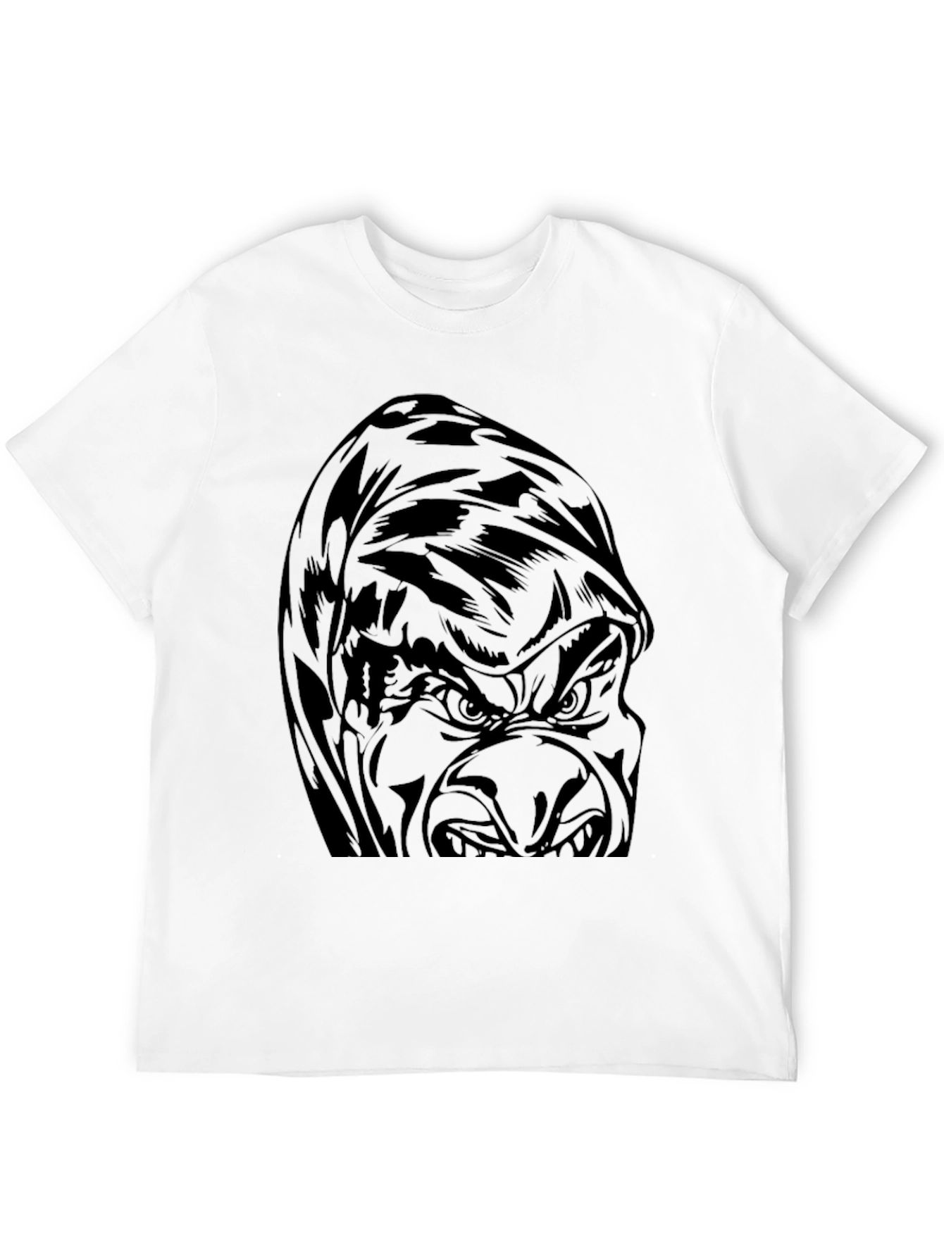 Mens Gorilla Graphic Black T-Shirt