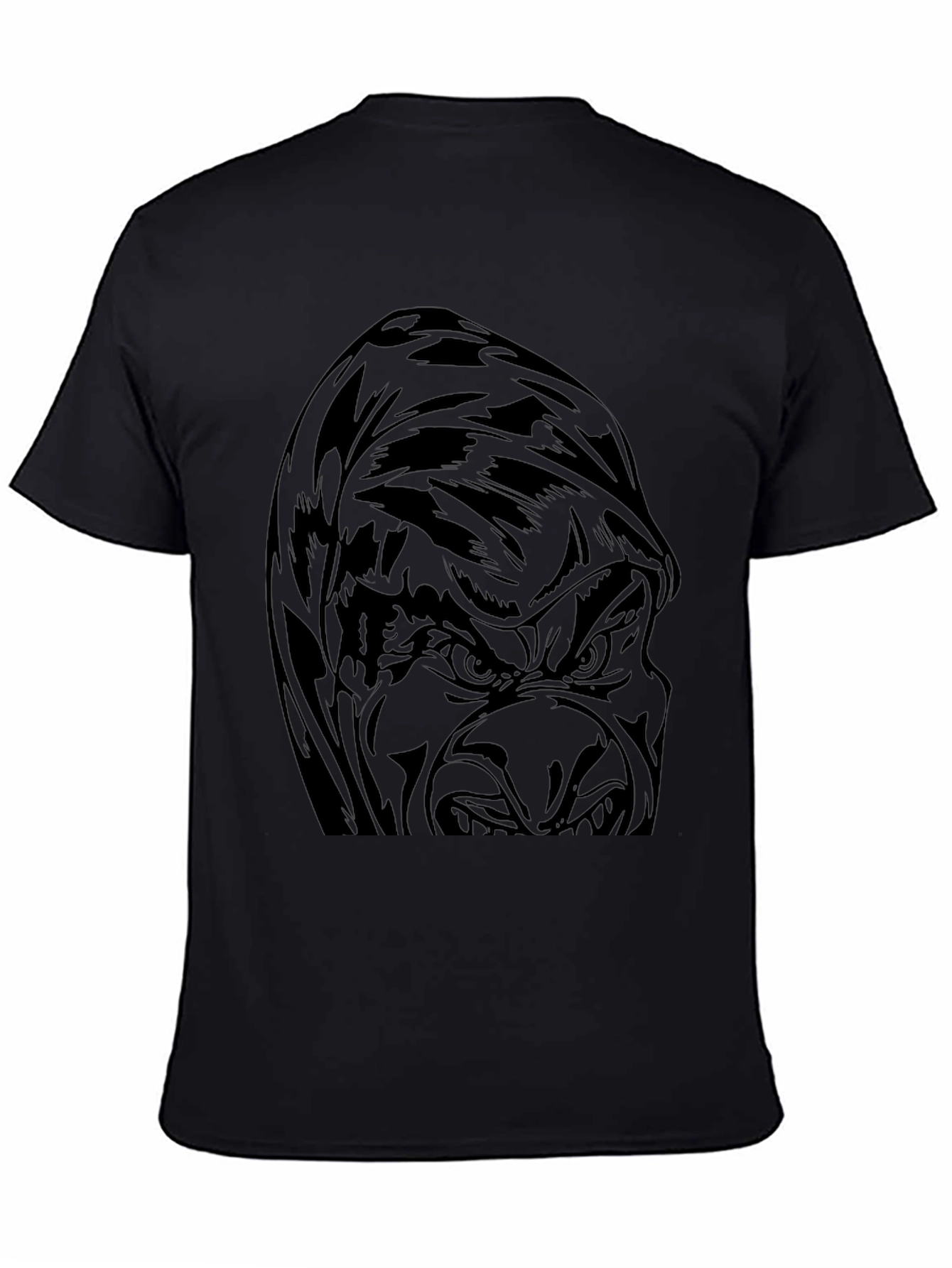 Mens Gorilla Graphic Black T-Shirt