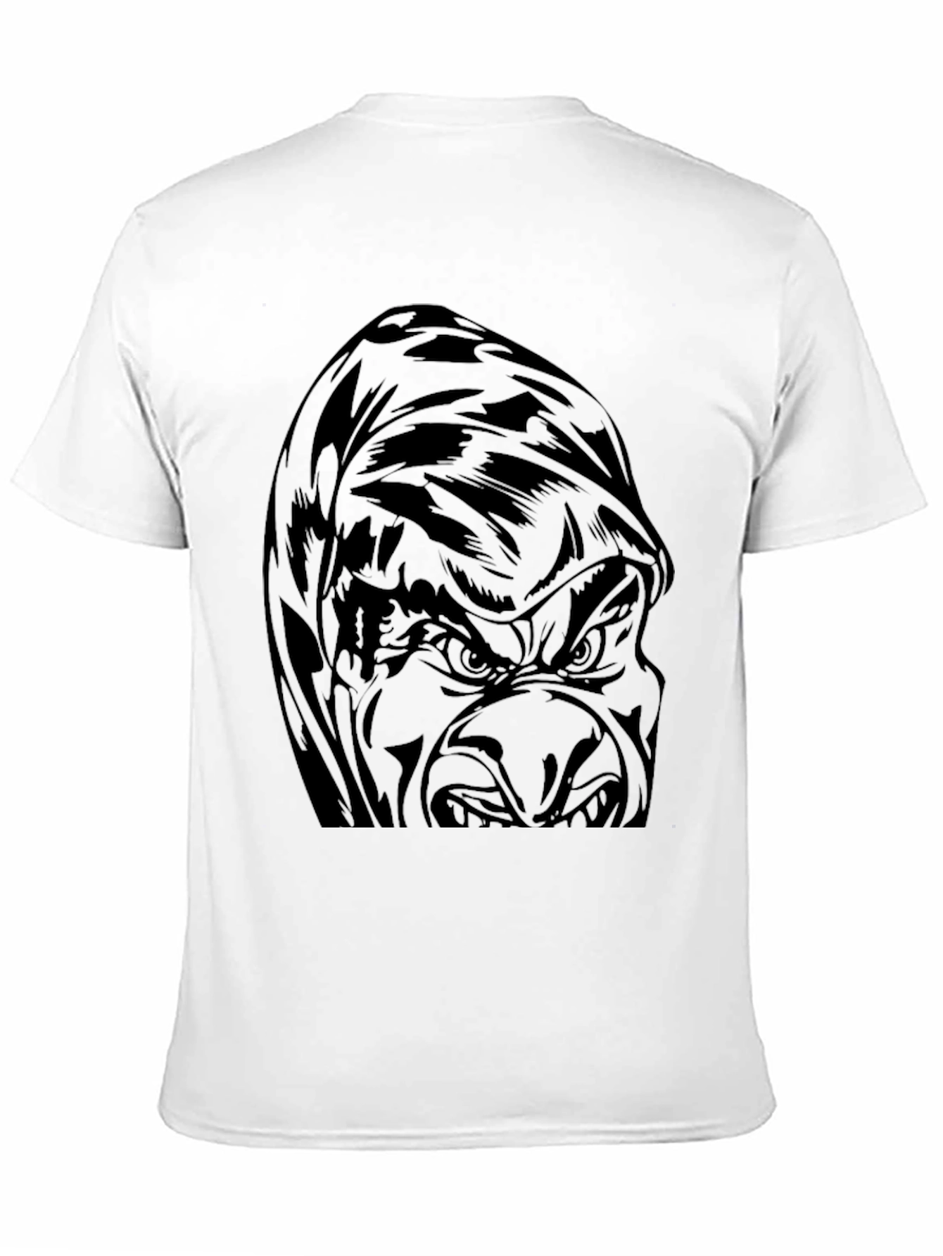 Mens Gorilla Graphic Black T-Shirt