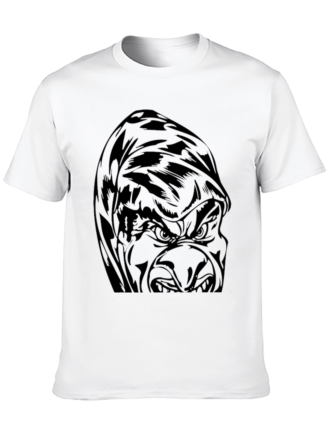 Mens Gorilla Graphic Black T-Shirt