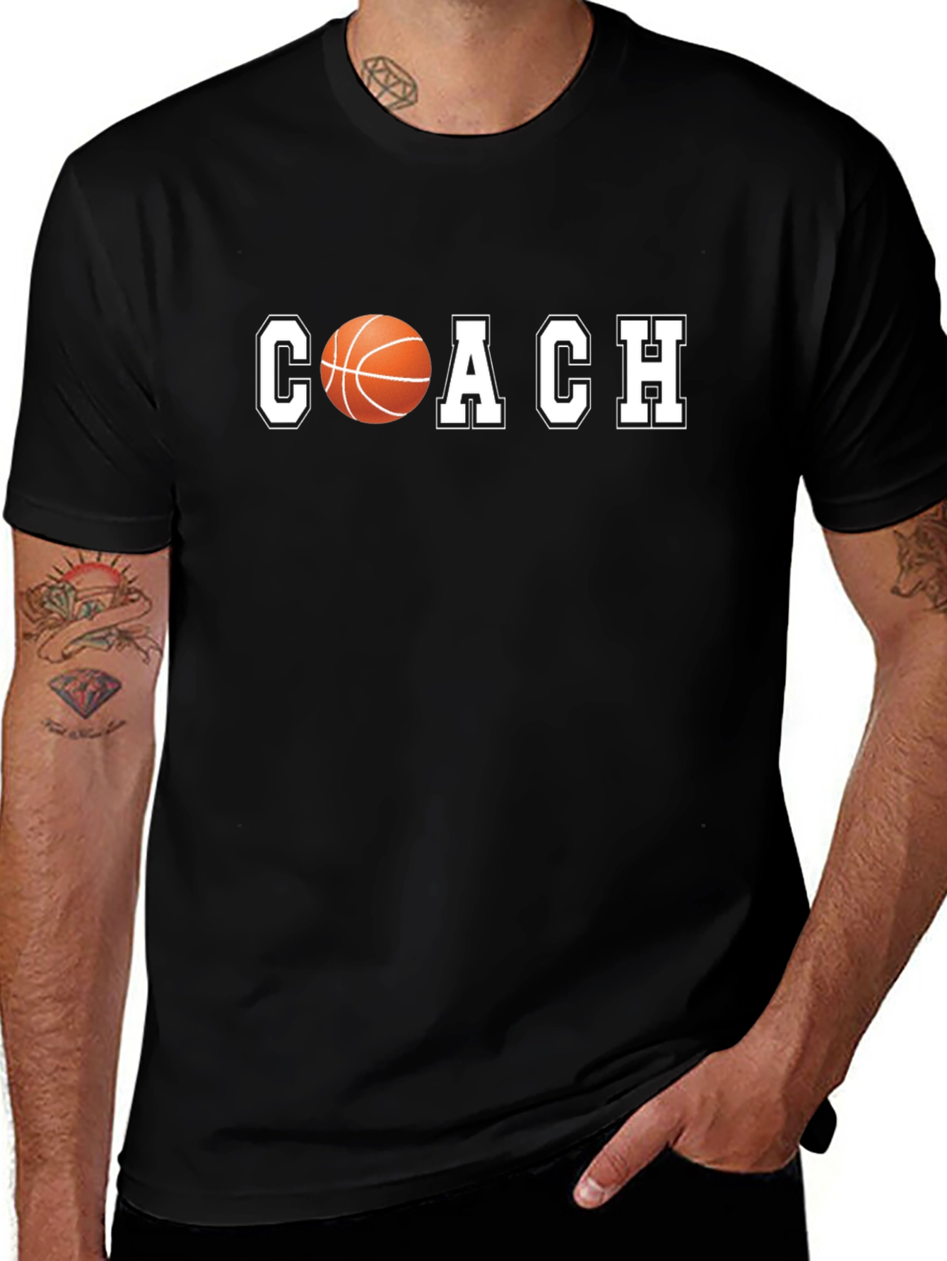 Basketball Coach Graphic T-Shirt