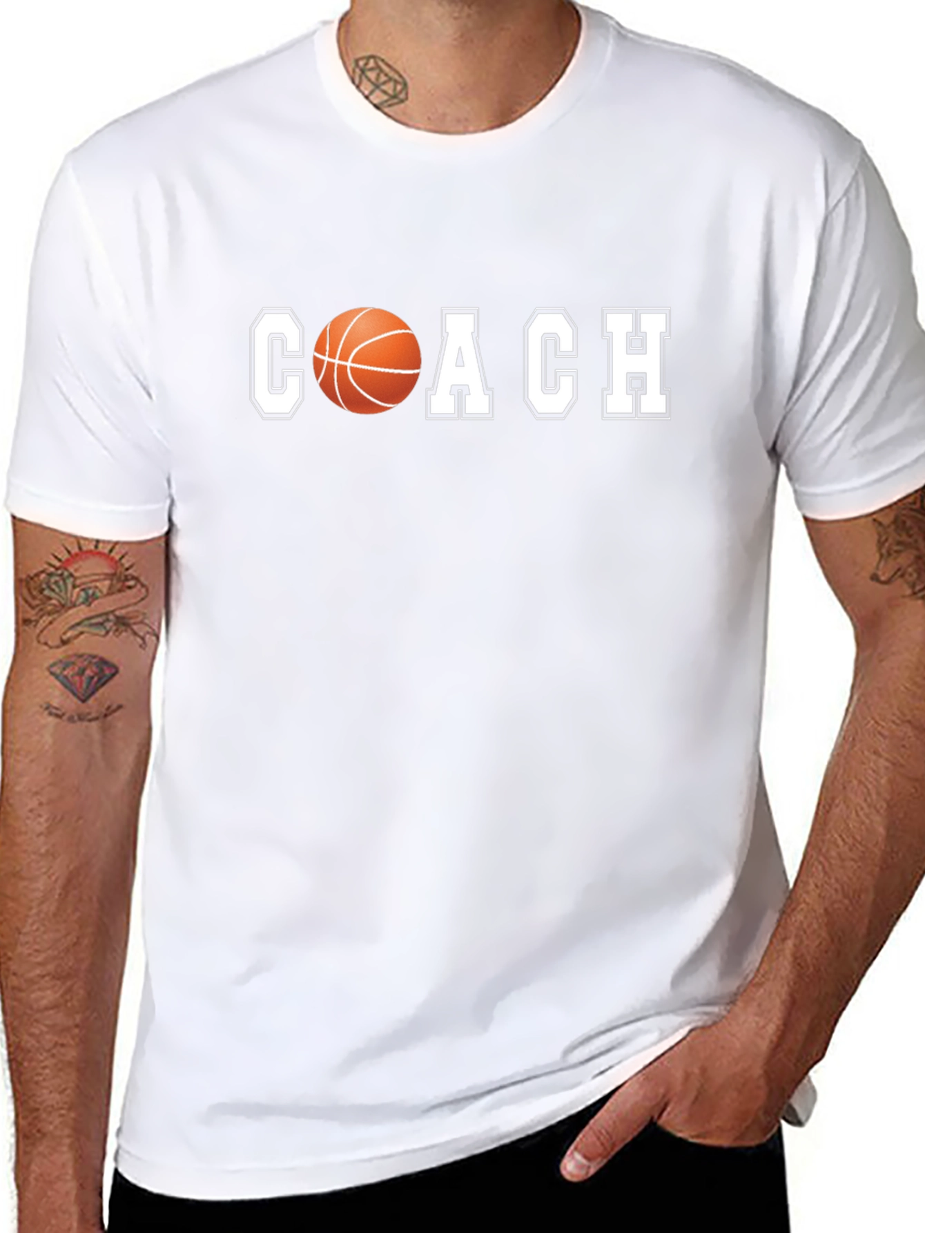 Basketball Coach Graphic T-Shirt