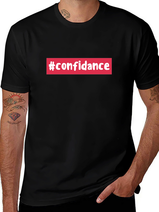 Confidence Hashtag Black T-Shirt