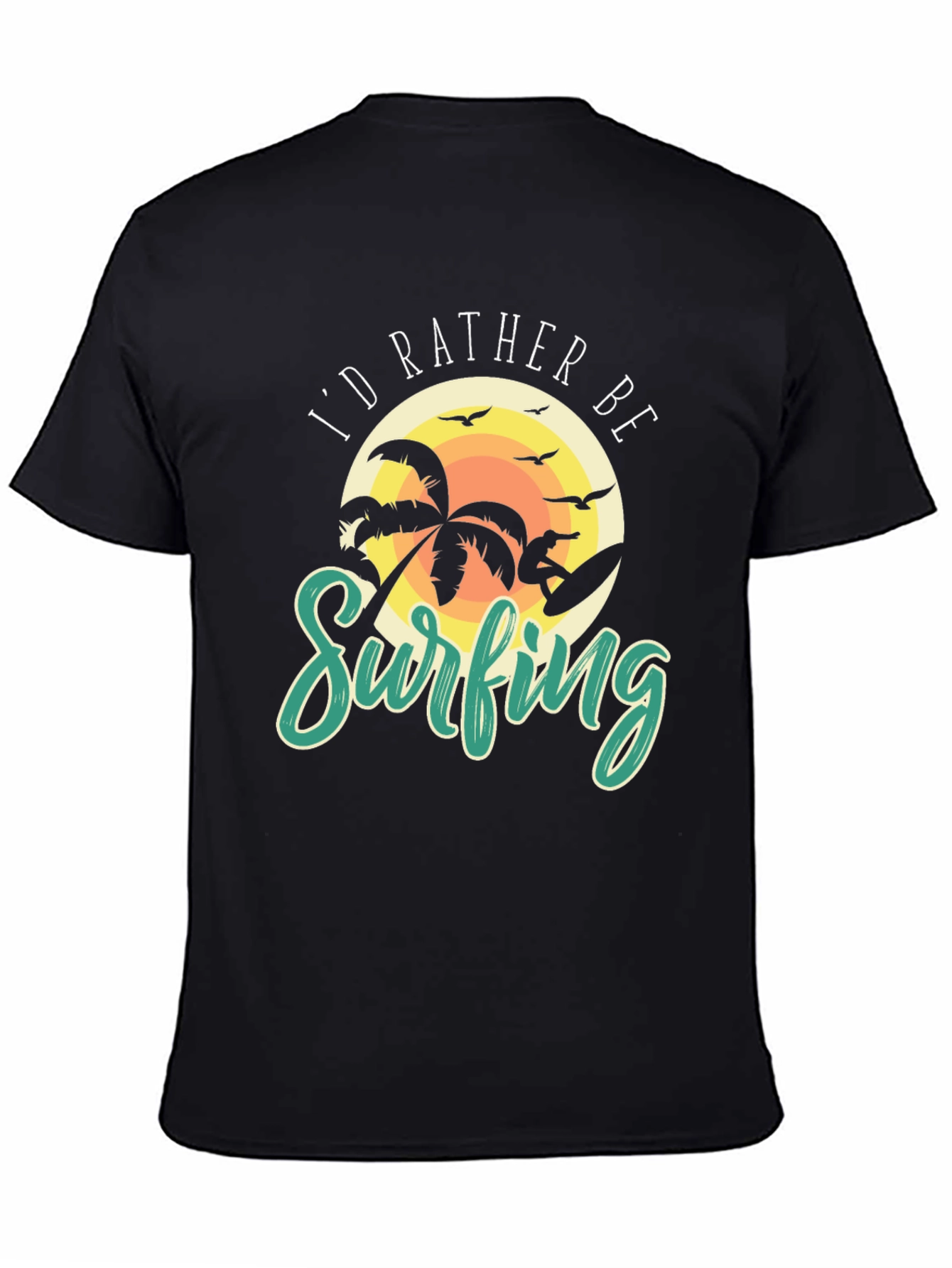 Id Rather Be Surfing Graphic Tee