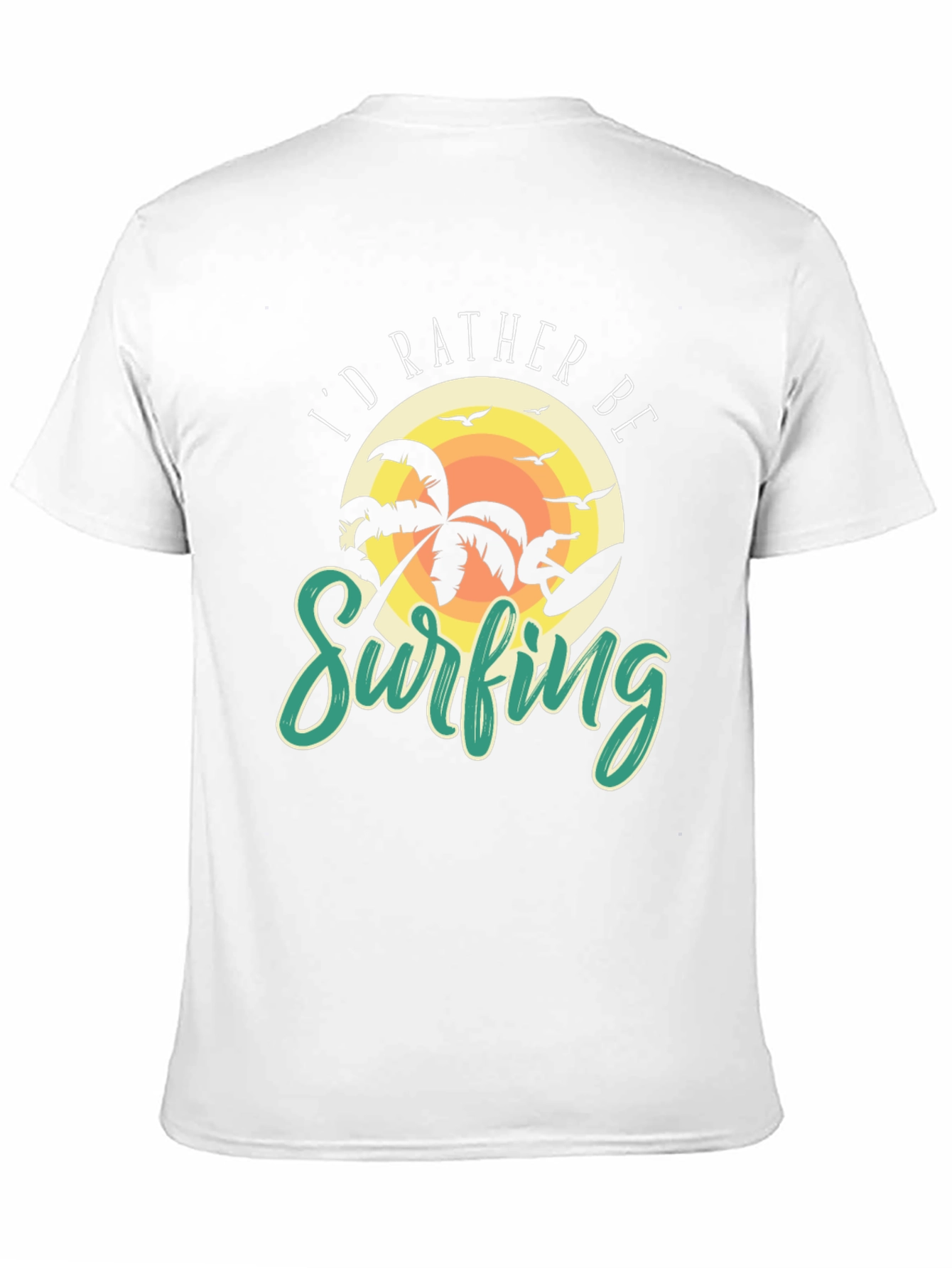 Id Rather Be Surfing Graphic Tee