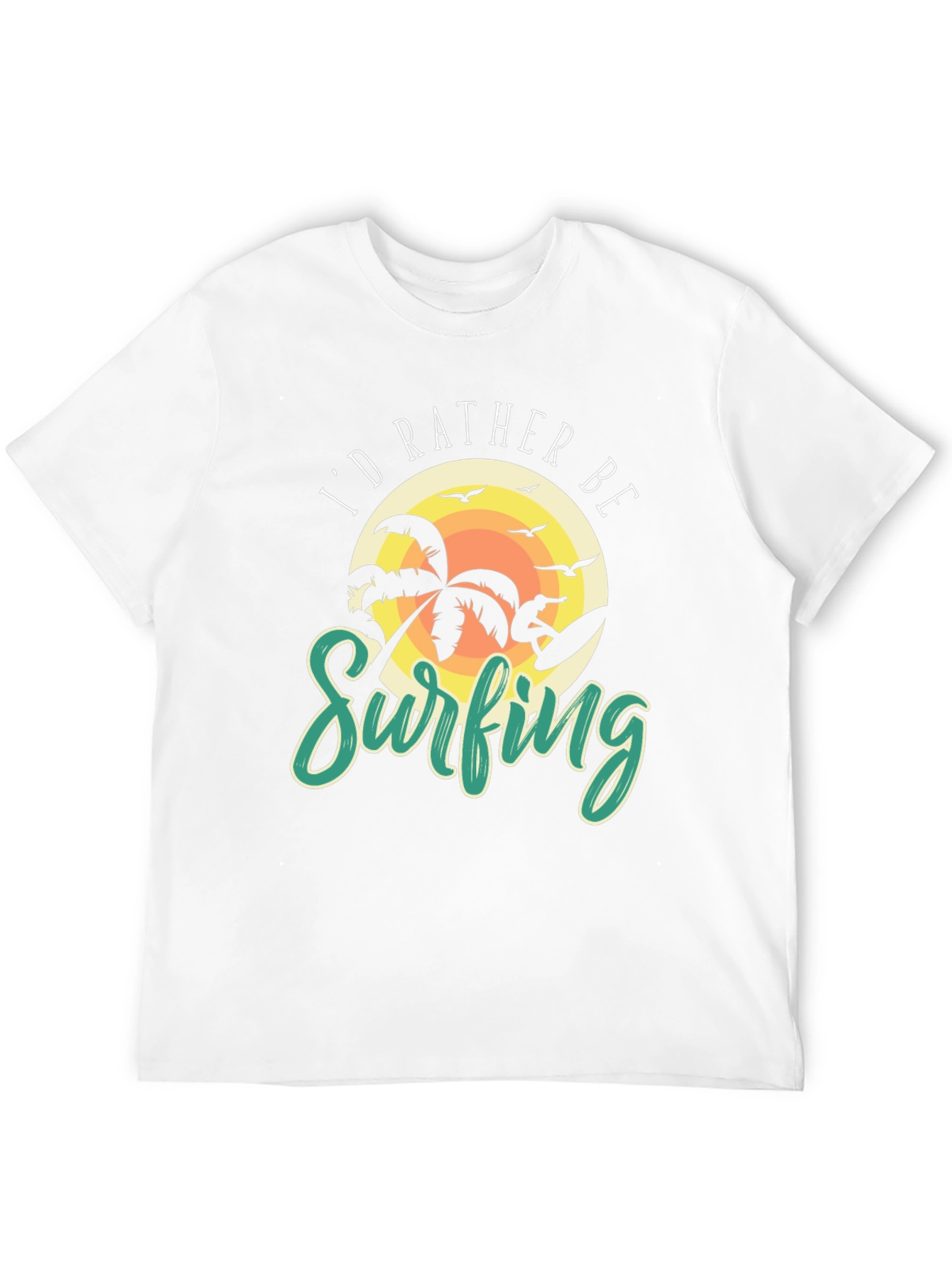 Id Rather Be Surfing Graphic Tee