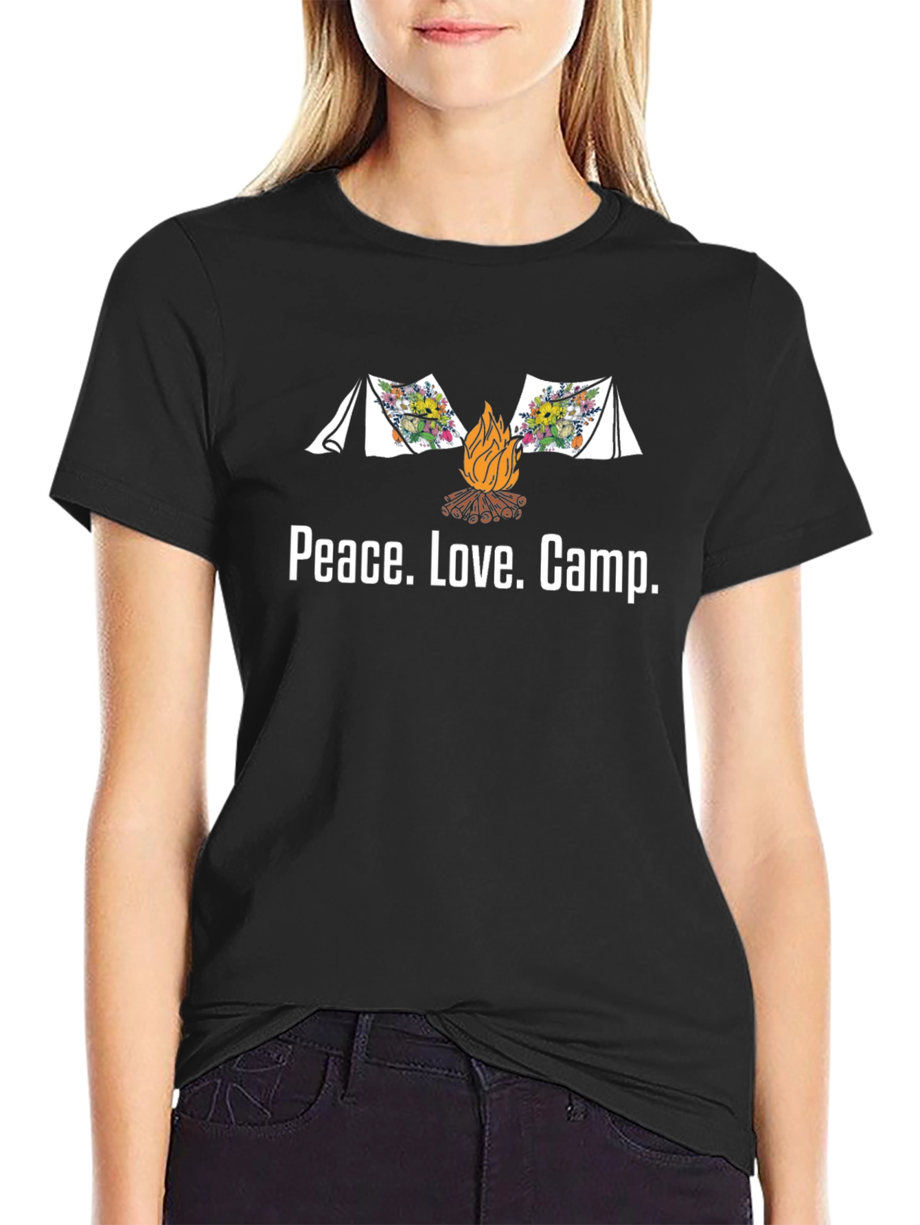Peace Love Camp Graphic Tee