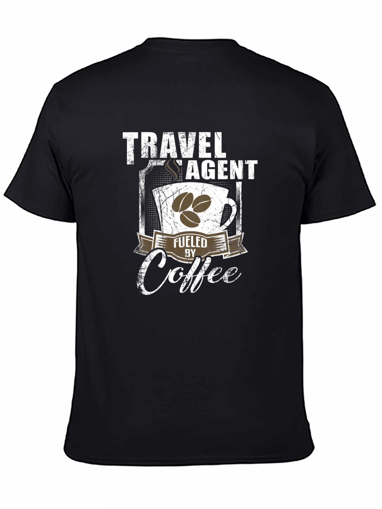Travel Agent Fuelled by Coffee T-Shirt