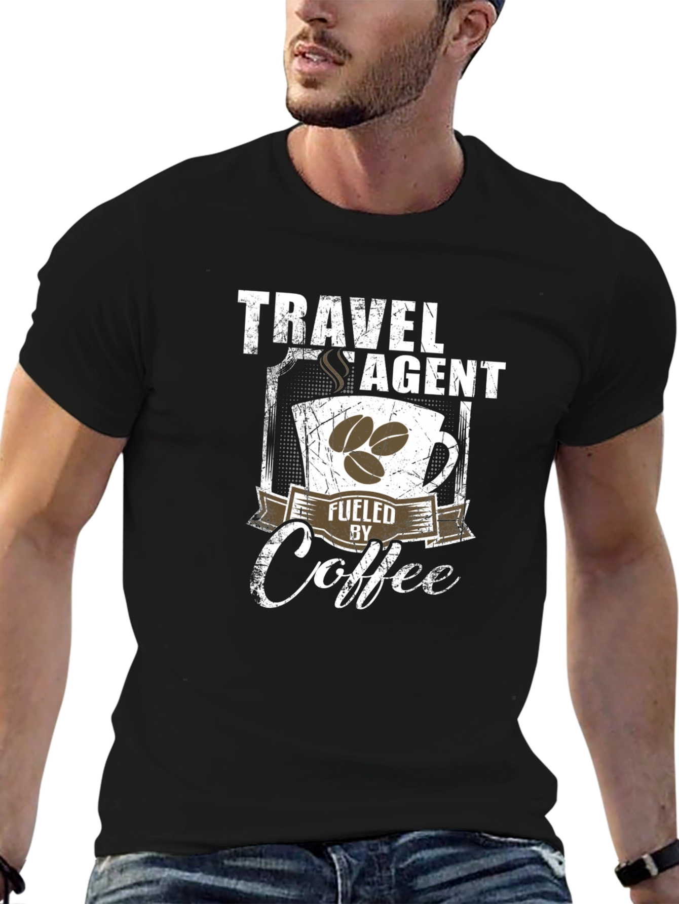 Travel Agent Fuelled by Coffee T-Shirt
