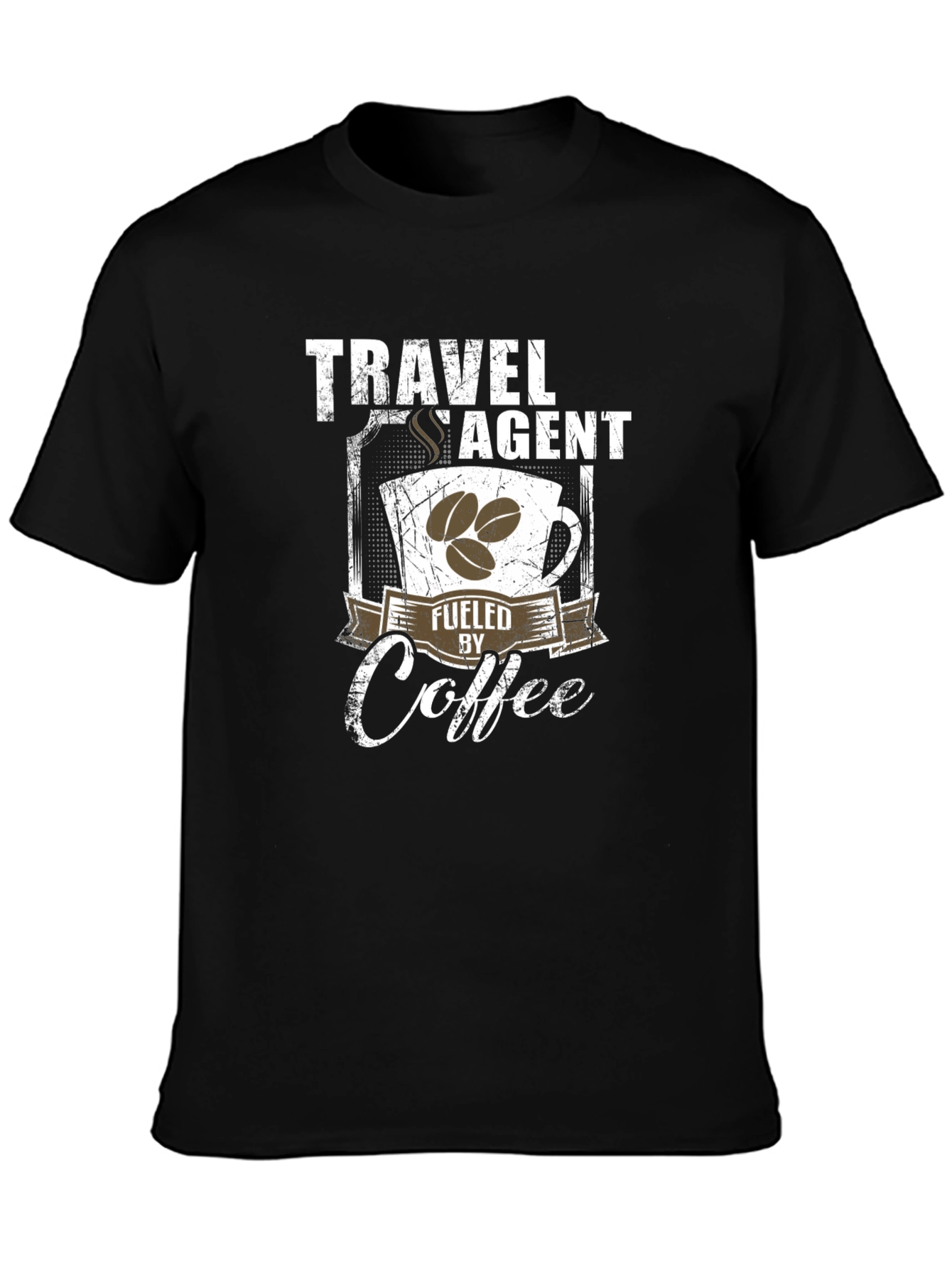 Travel Agent Fuelled by Coffee T-Shirt