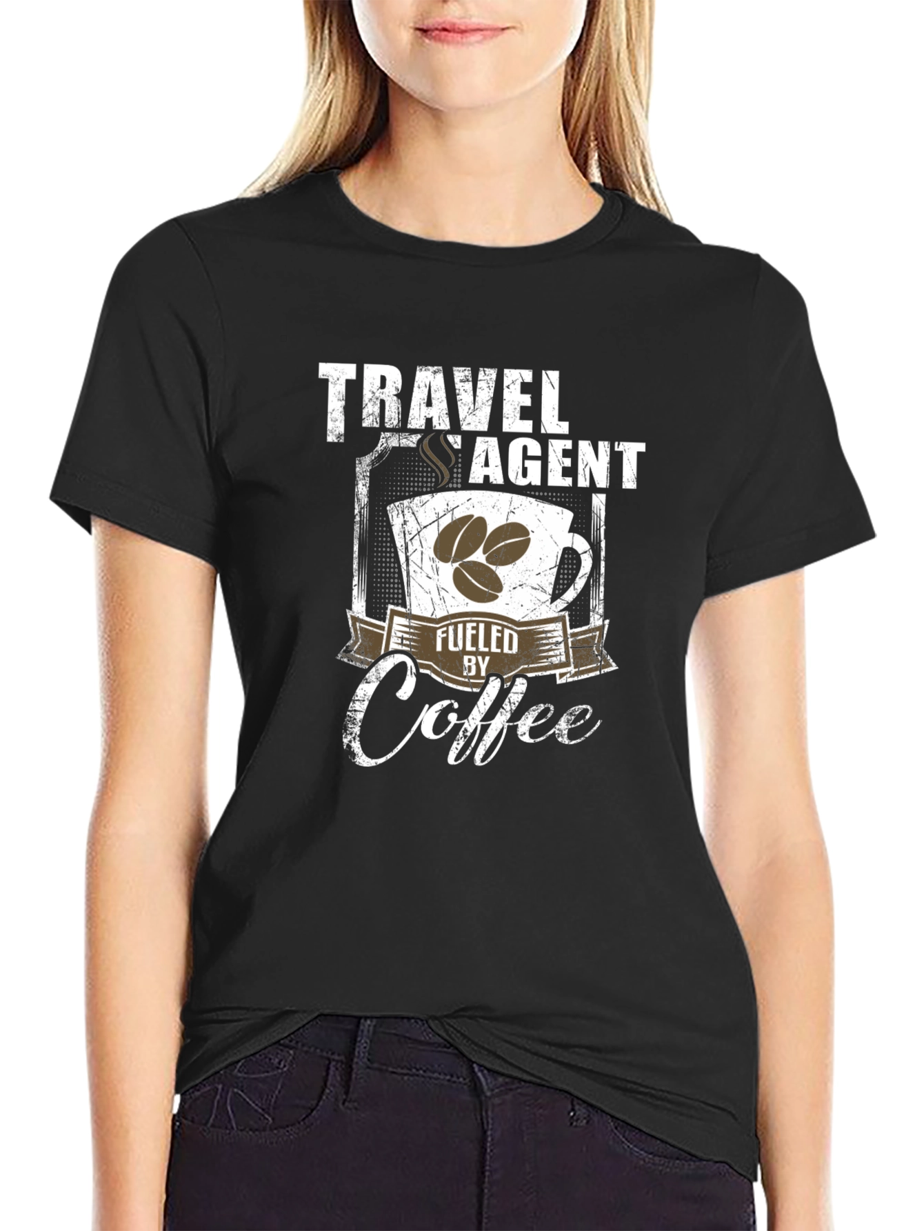 Travel Agent Fuelled by Coffee T-Shirt