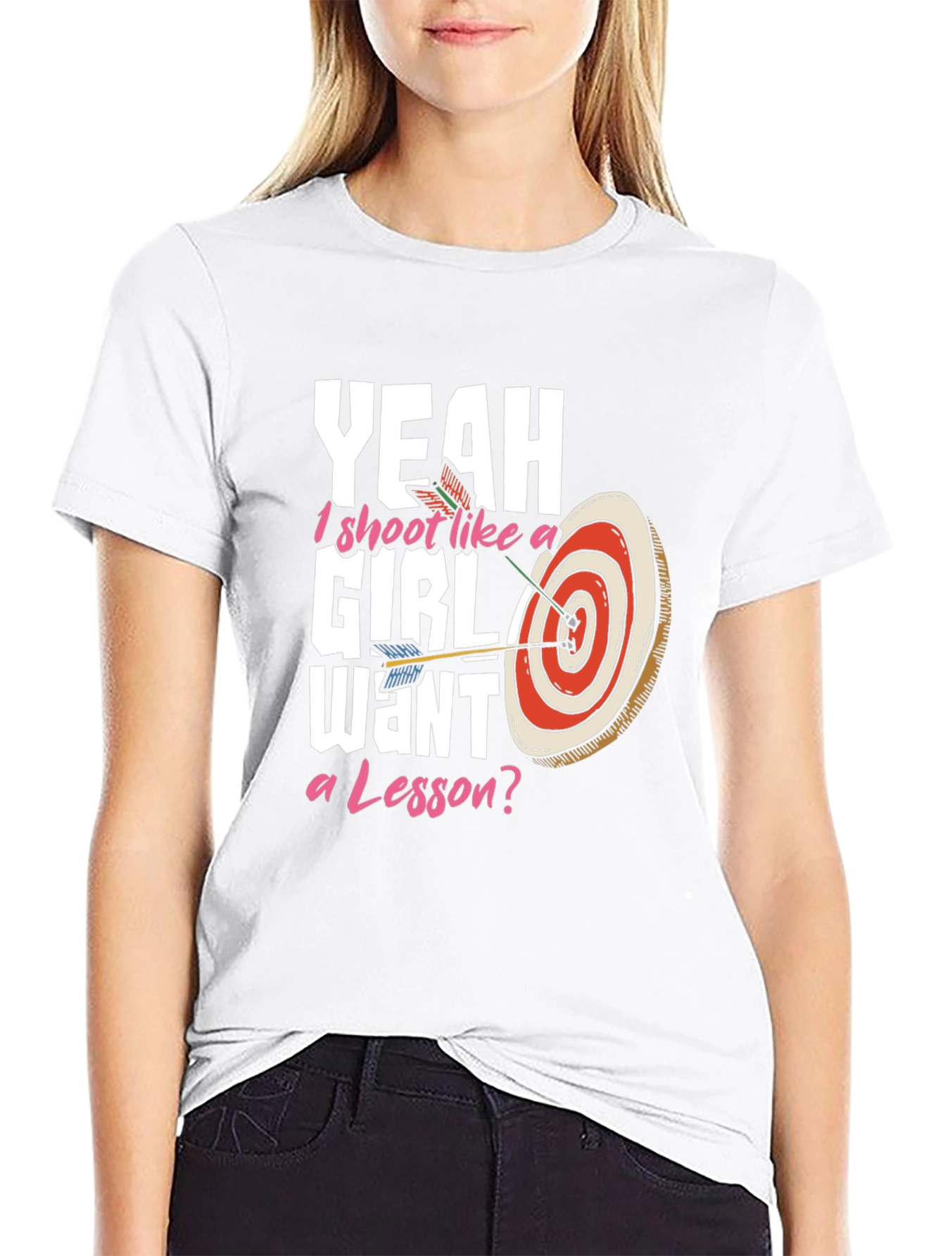 Yeah I Shoot Like a Girl Archery T-Shirt