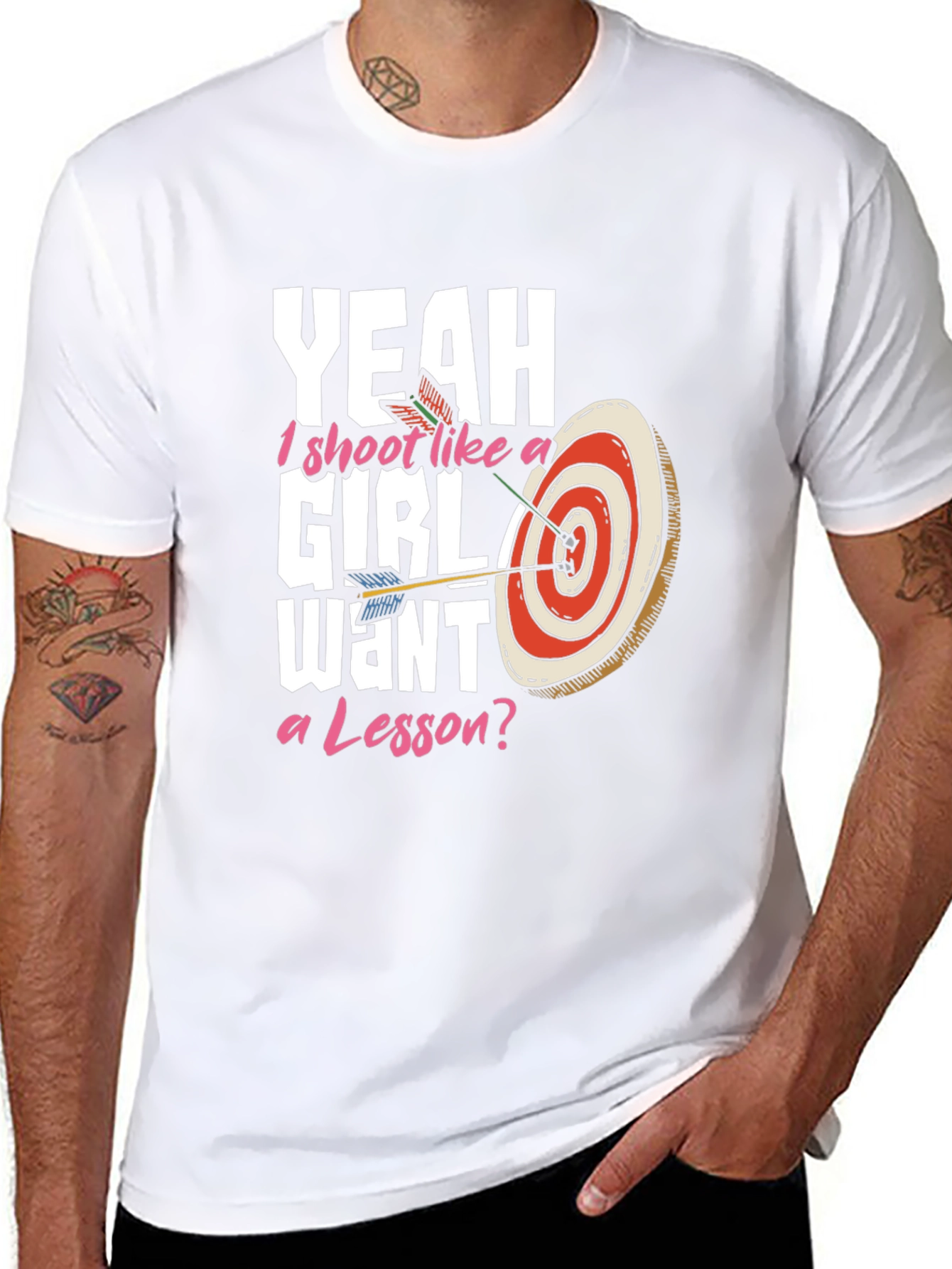 Yeah I Shoot Like a Girl Archery T-Shirt