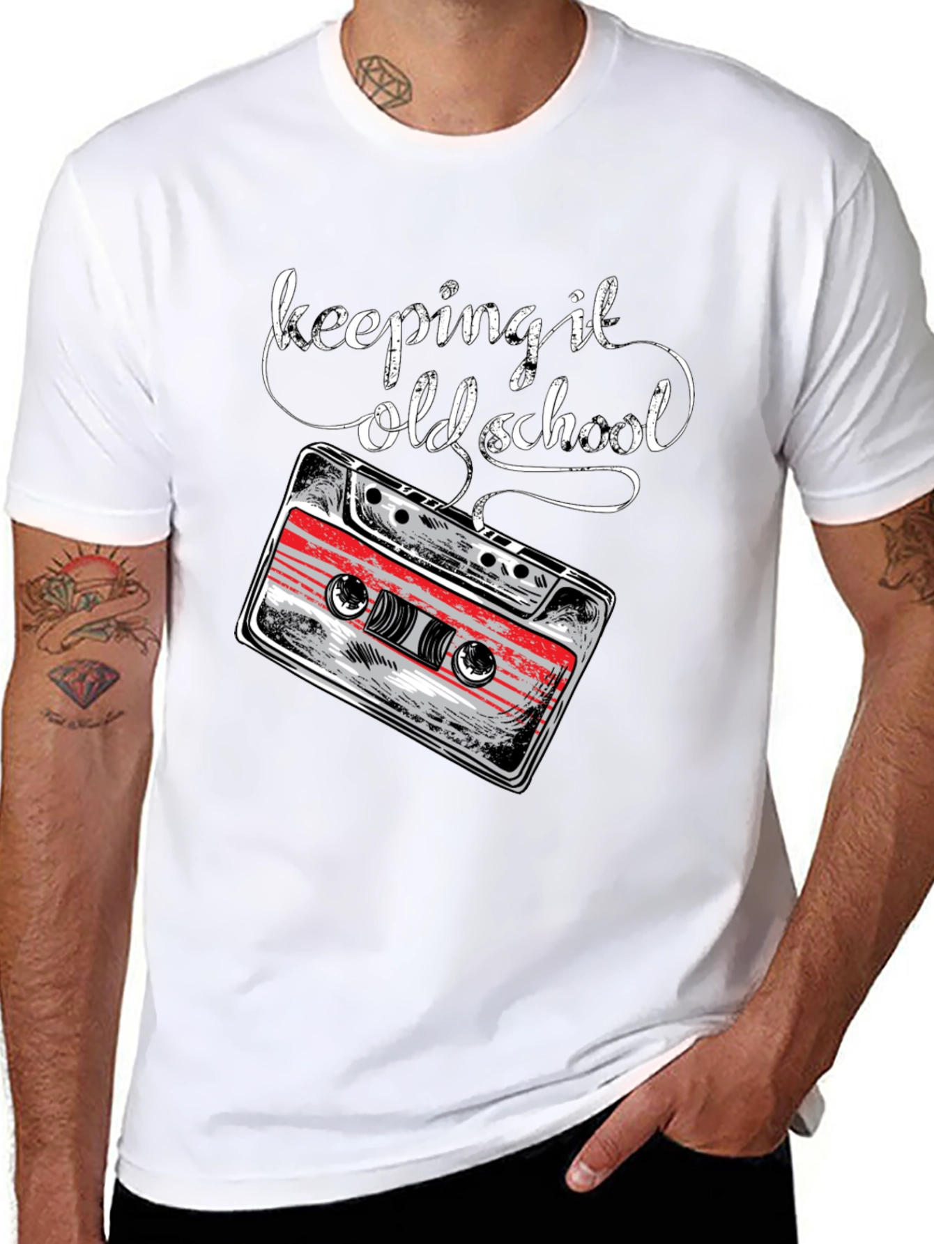 Keeping It Old School Cassette Tape Graphic Tee