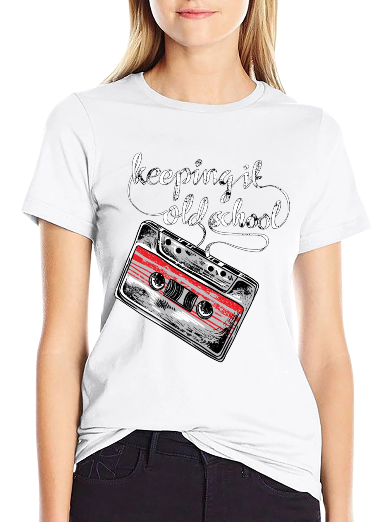 Keeping It Old School Cassette Tape Graphic Tee