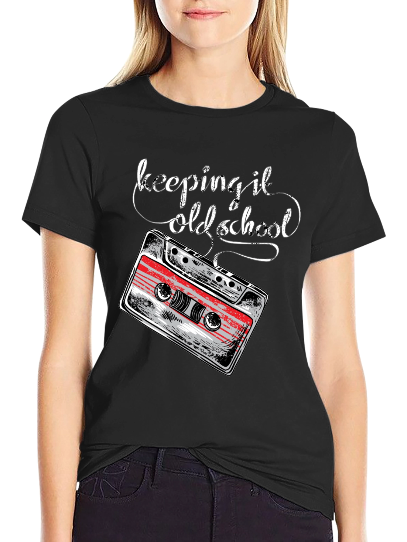 Keeping It Old School Cassette Tape Graphic Tee