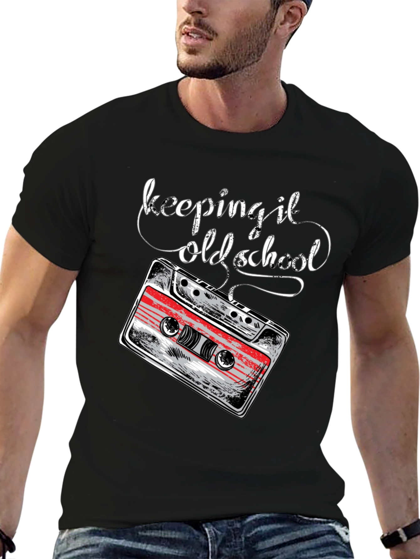 Keeping It Old School Cassette Tape Graphic Tee