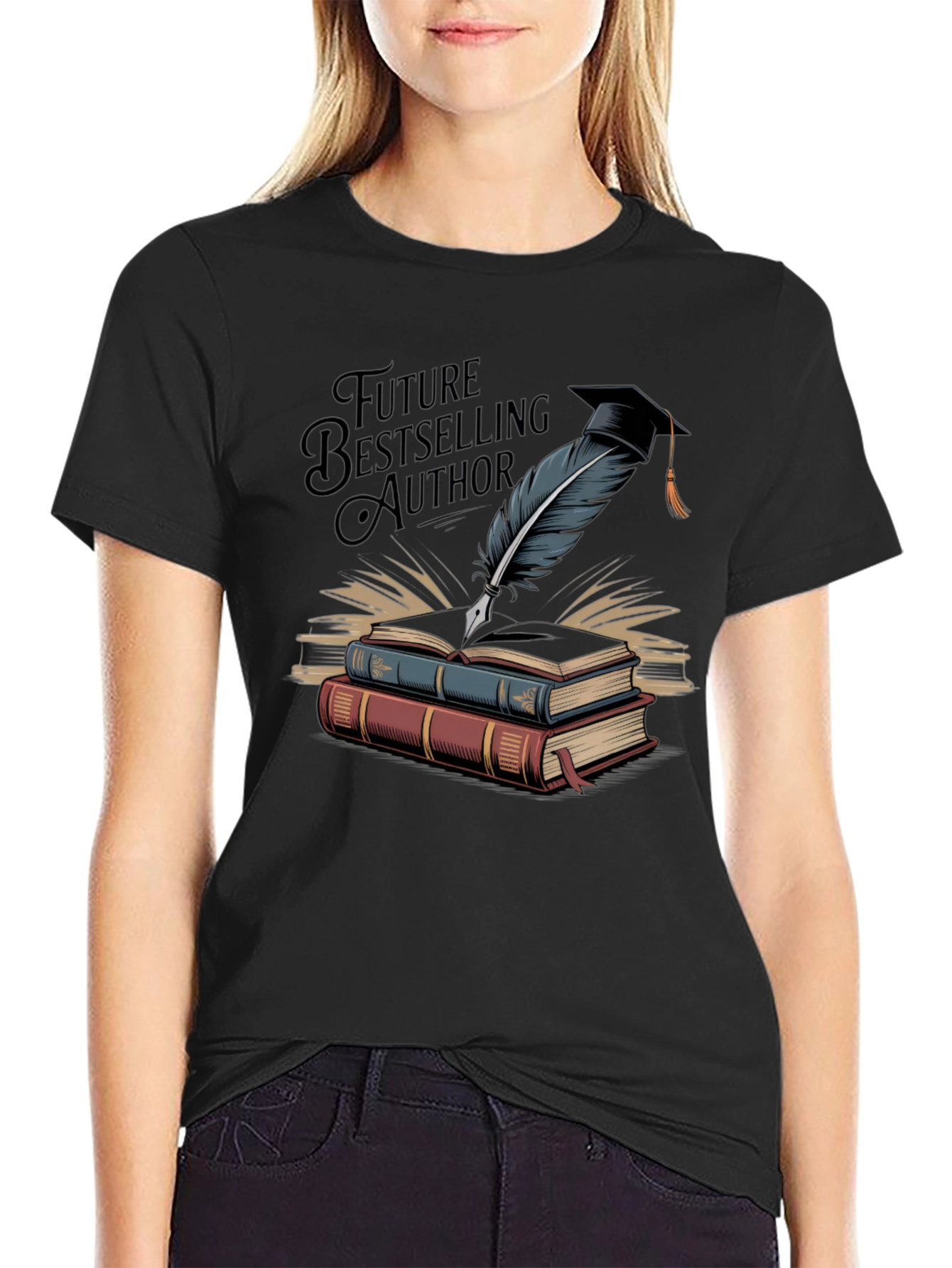Future Bestselling Author Black T-Shirt