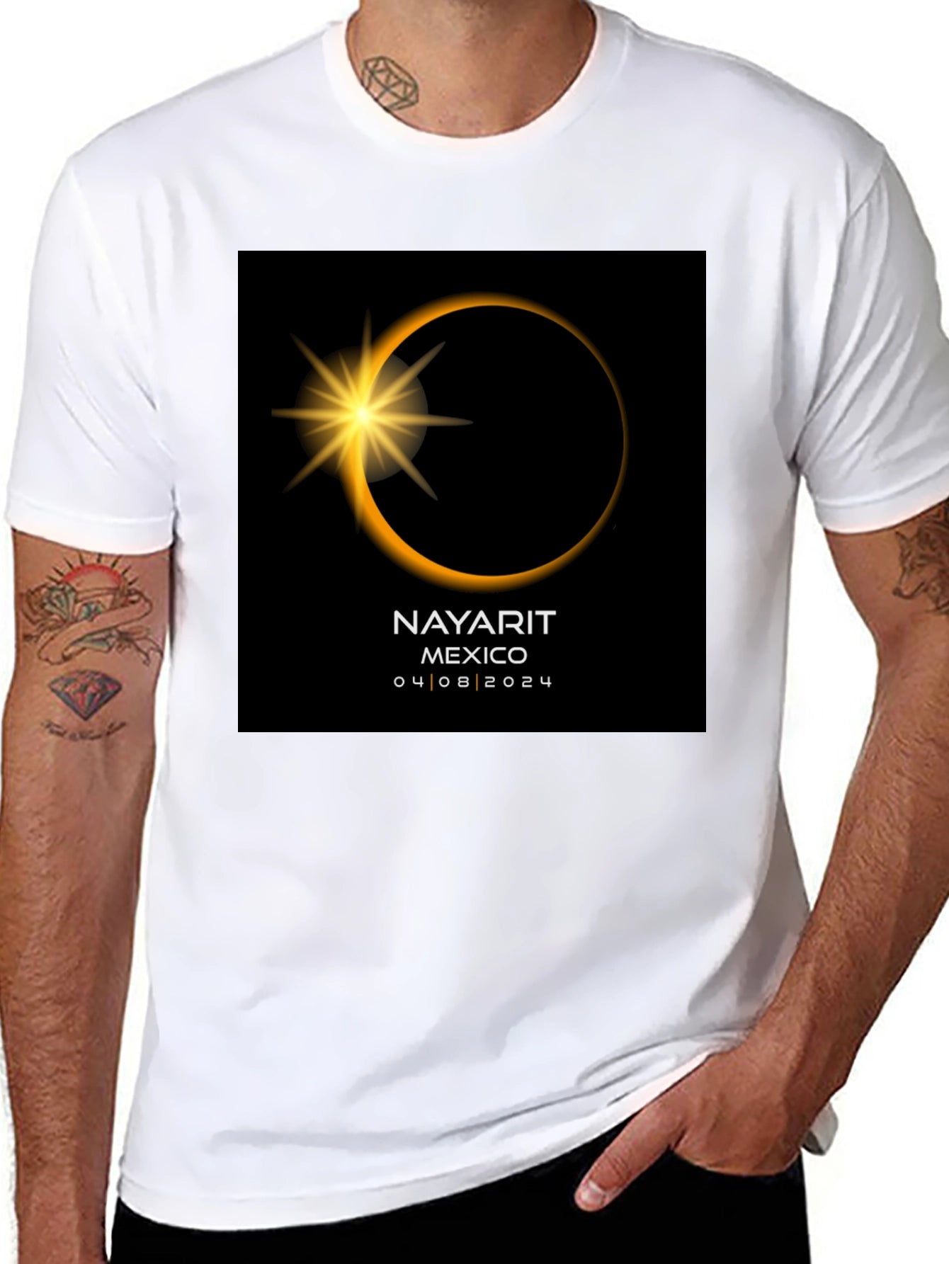 Total Solar Eclipse Nayarit Mexico 2024 T-Shirt